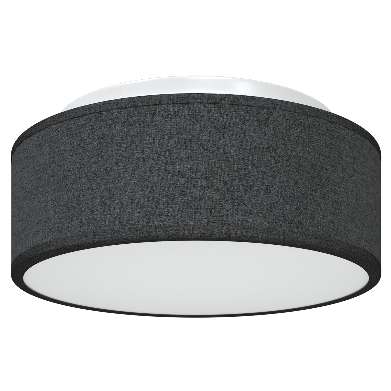 Ceiling Light - Black Fabric Flush Mount, 30 cm E27 - Image 2
