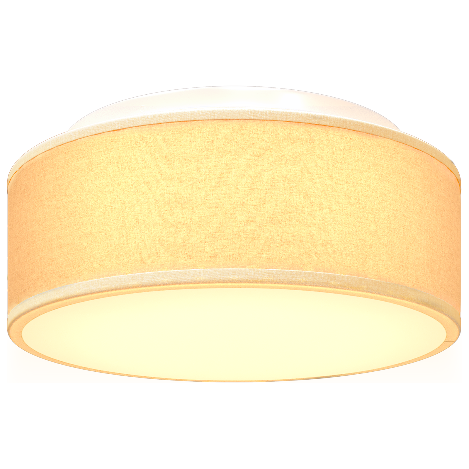 Ceiling Lights Flush Mount White Ø 30 cm Fabric E27 - Image 8