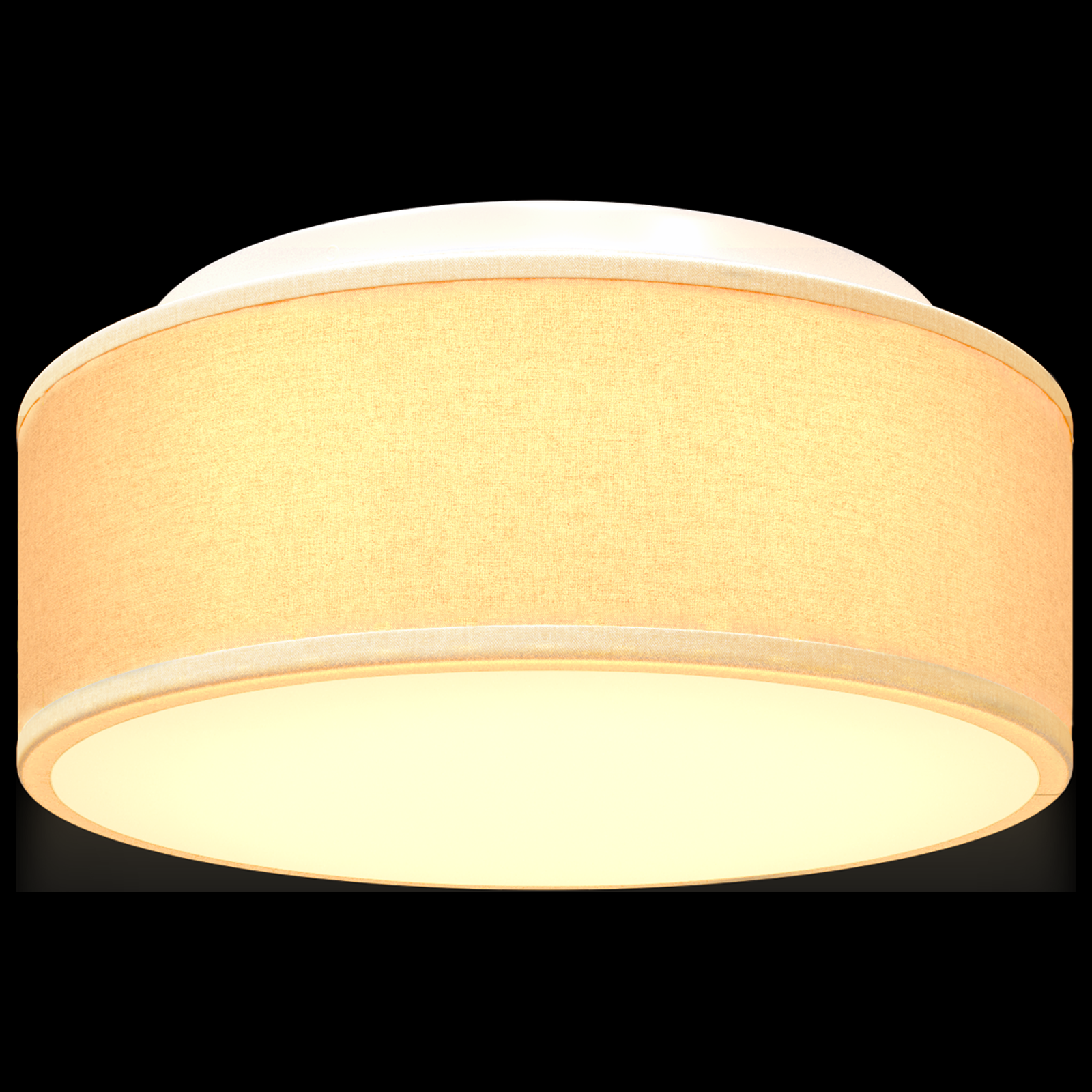 Ceiling Lights Flush Mount White Ø 30 cm Fabric E27 - Image 9