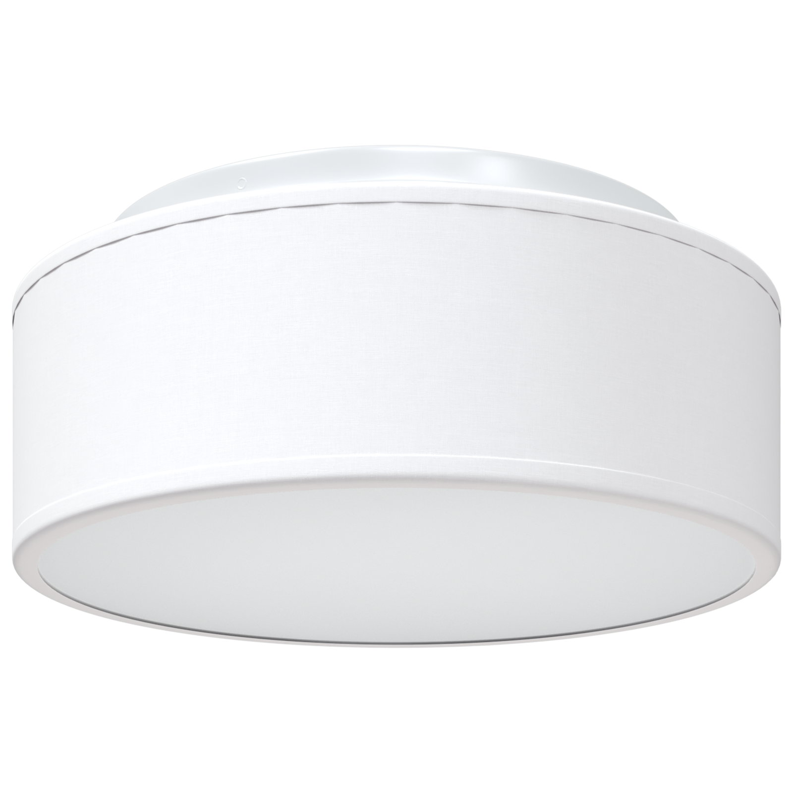 Ceiling Lights Flush Mount White Ø 30 cm Fabric E27 - Image 2