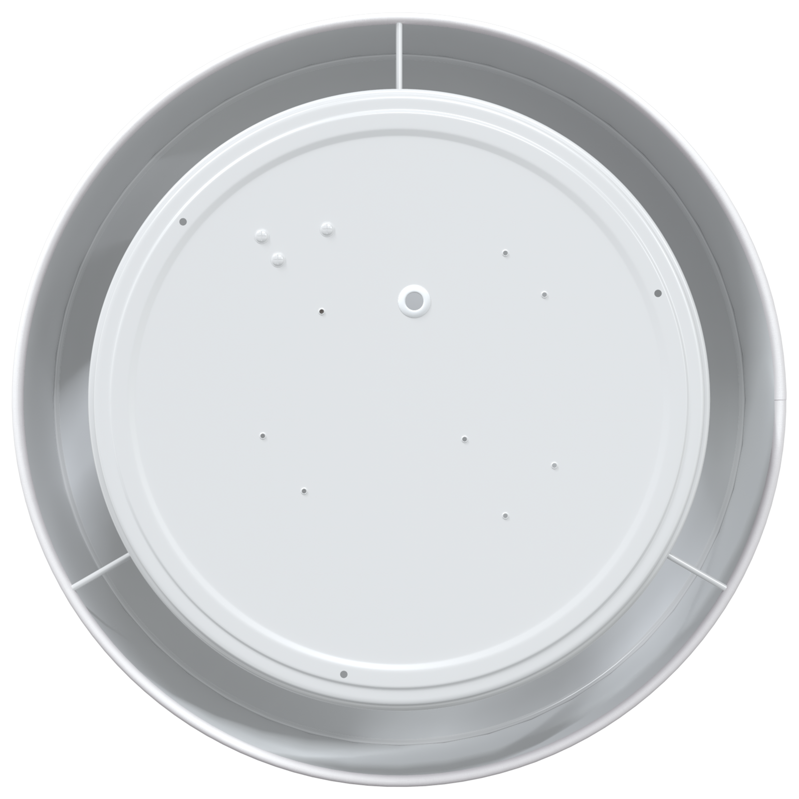 Ceiling Lights Flush Mount White Ø 30 cm Fabric E27 - Image 4