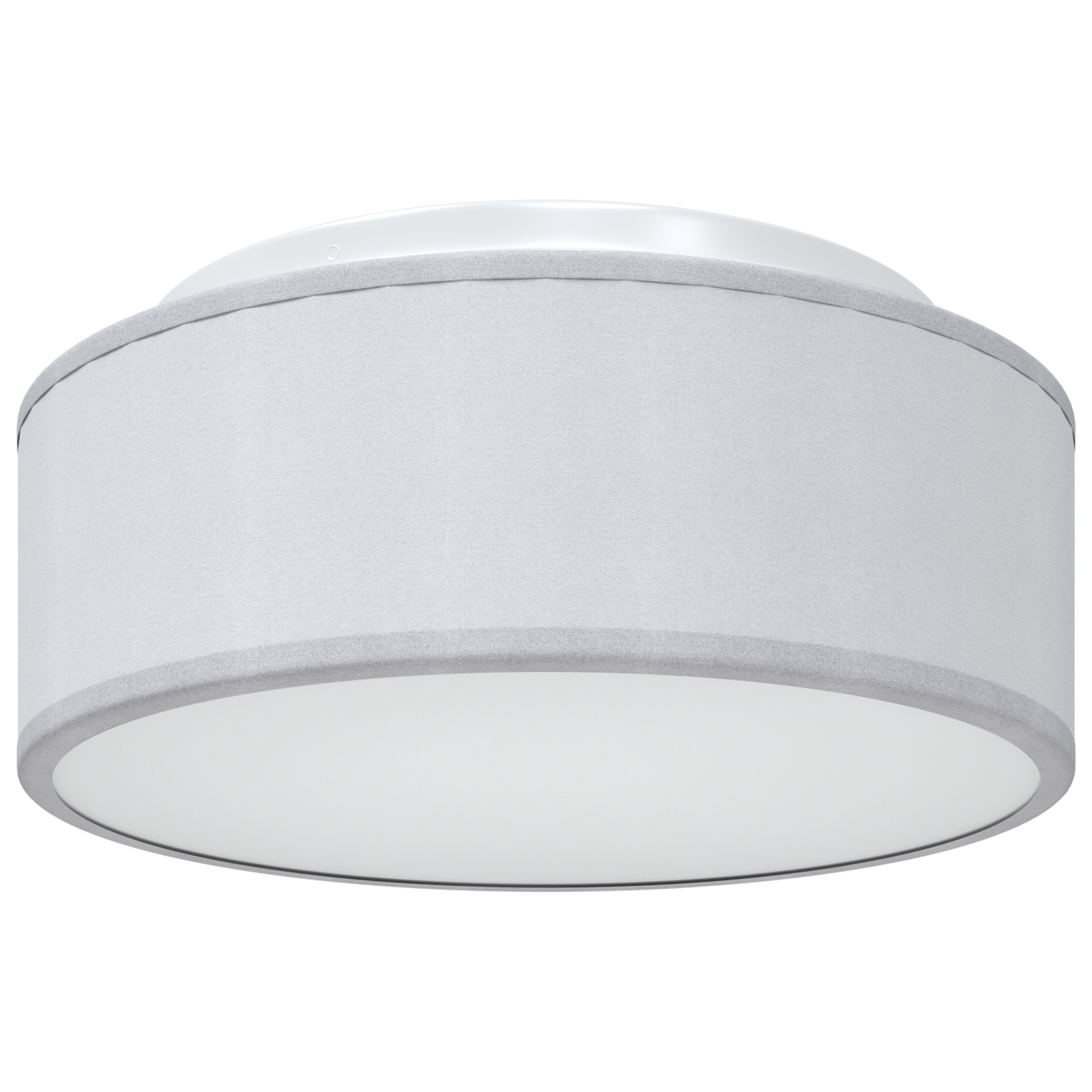 Ceiling Lights Flush Mount Grey Ø 30 cm Fabric E27 - Image 2