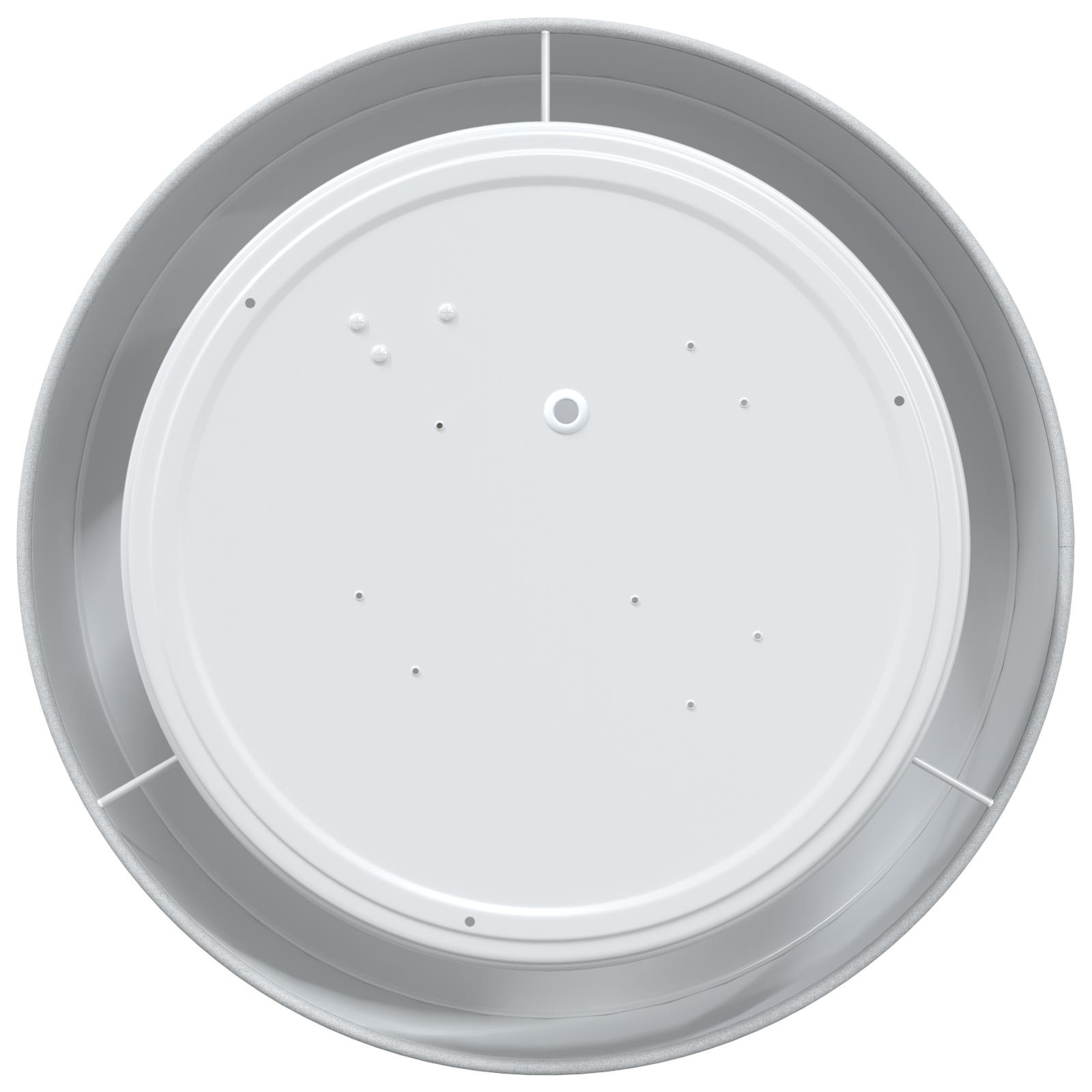 Ceiling Lights Flush Mount Grey Ø 30 cm Fabric E27 - Image 4