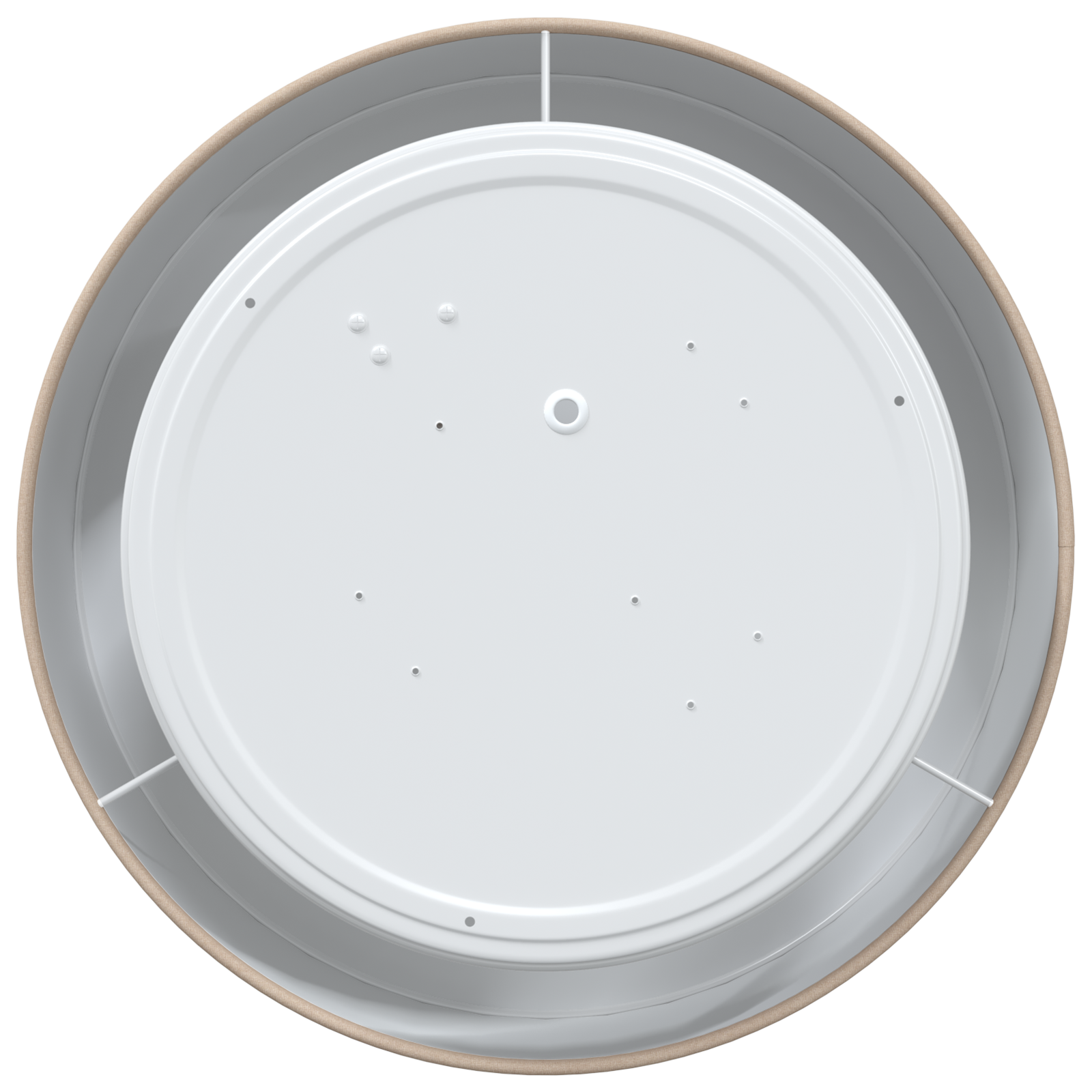 Ceiling Lights Flush Mount Taupe 30 cm Fabric E27 - Image 4