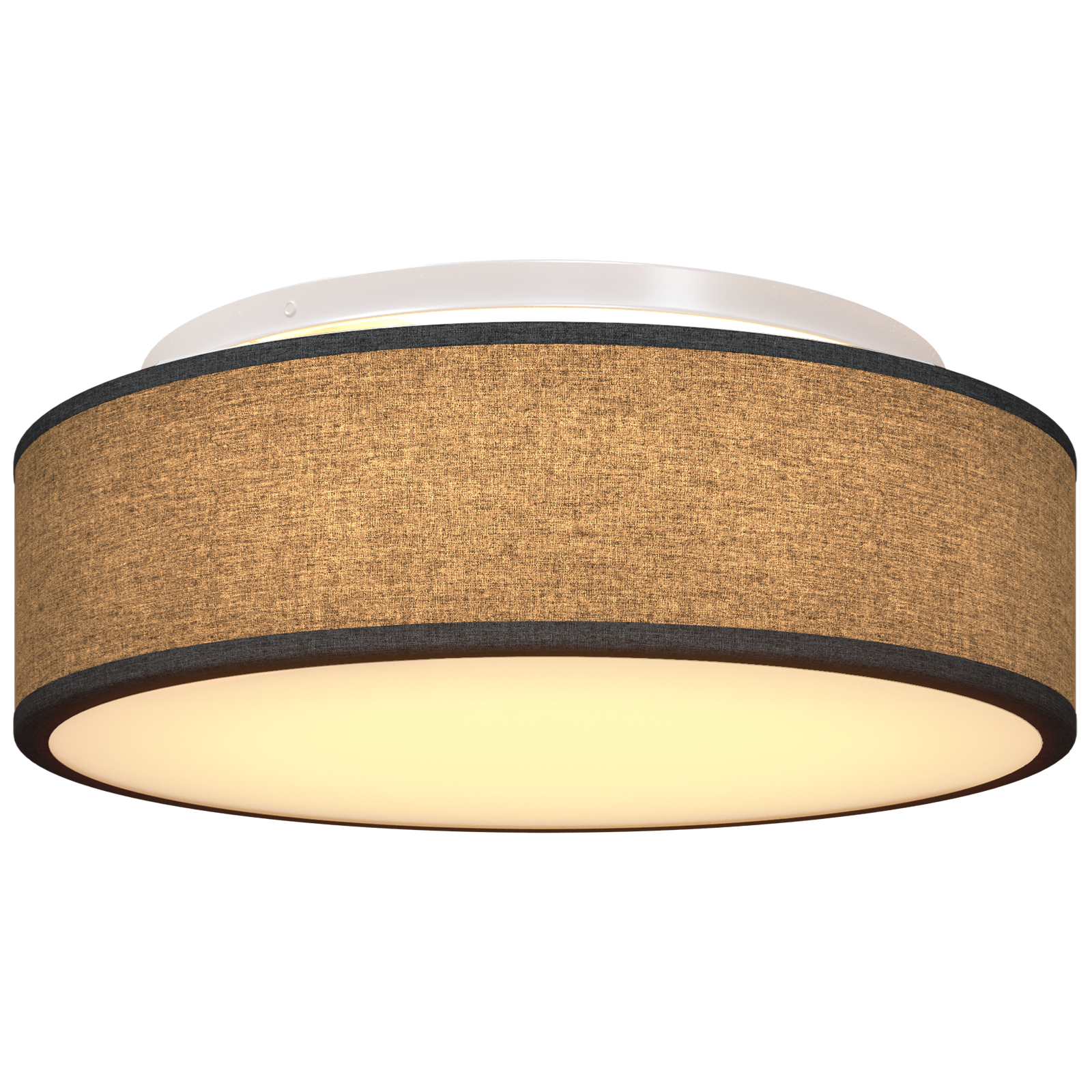 Ceiling Lights Flush Mount Black Ø 38 cm Fabric E27 - Image 8