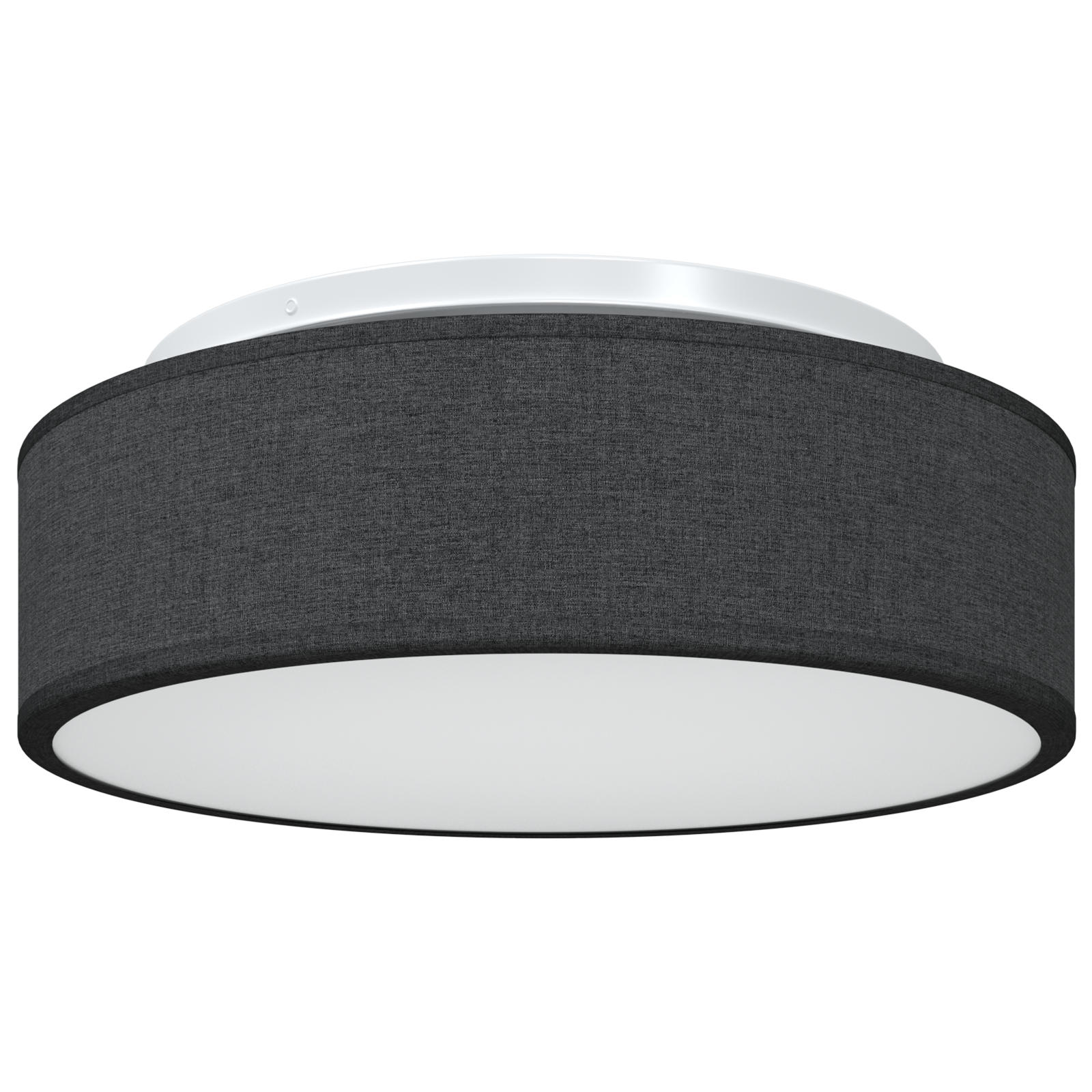 Ceiling Lights Flush Mount Black Ø 38 cm Fabric E27 - Image 2