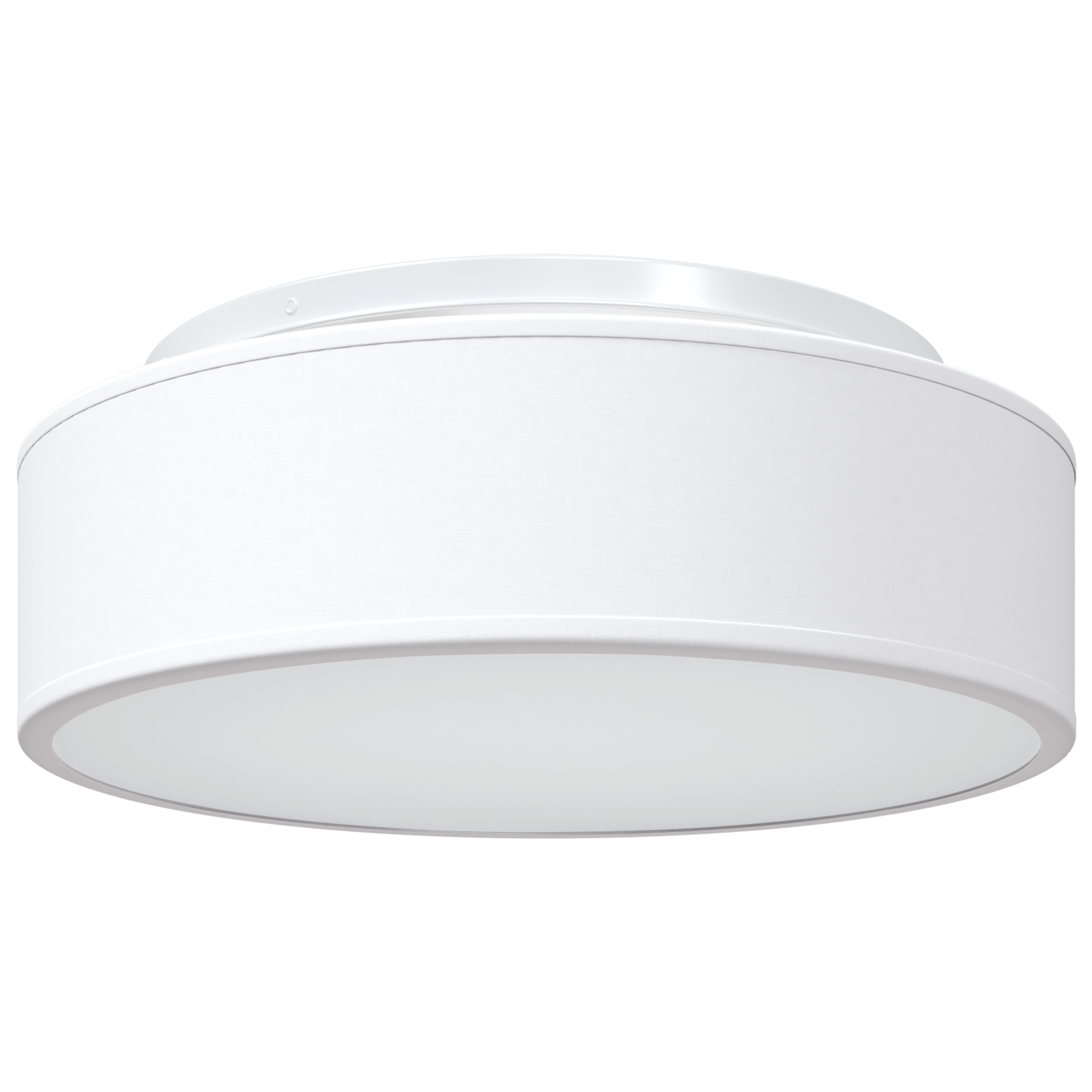 Ceiling Lights Flush Mount White Ø 38 cm Fabric E27 - Image 2
