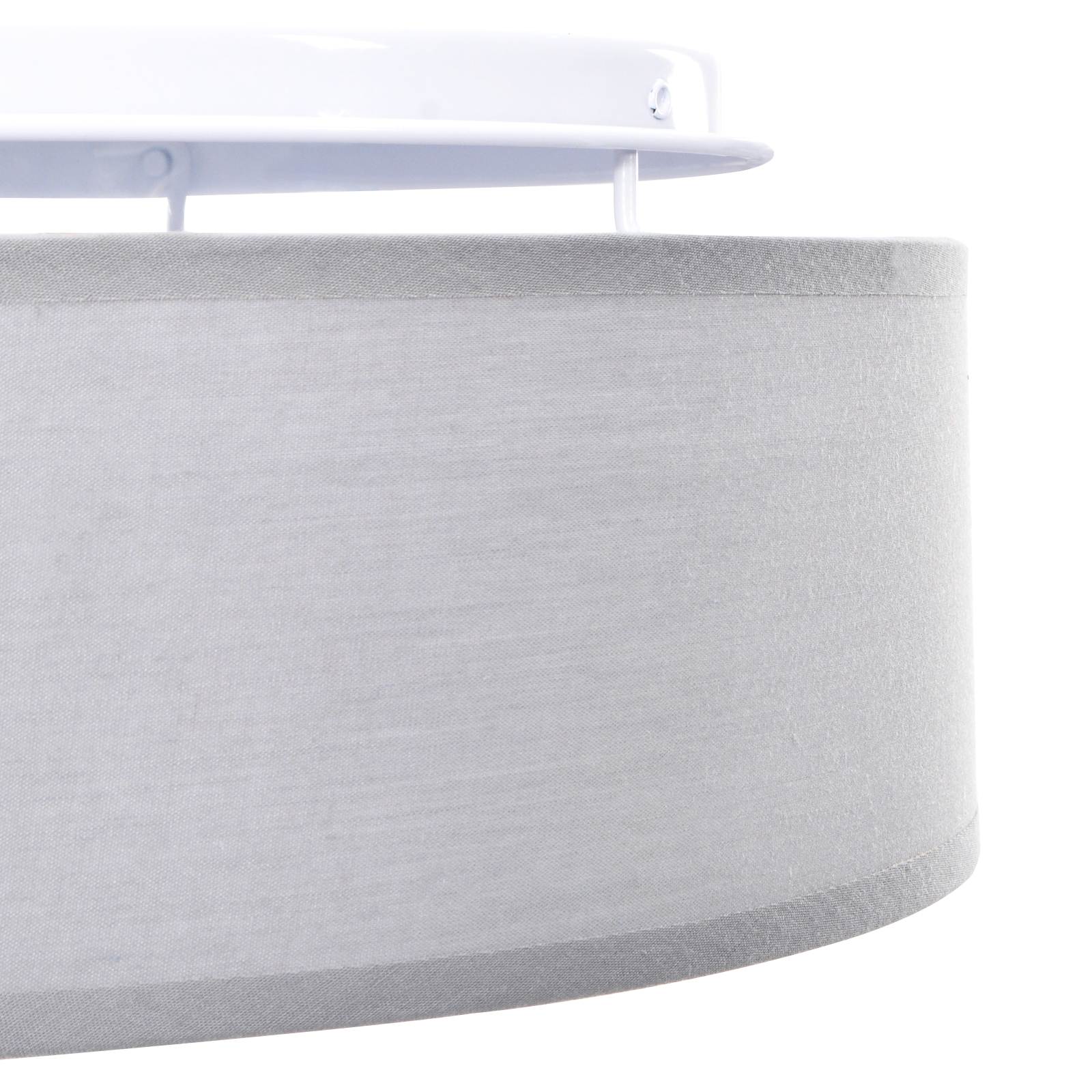 Ceiling Lights Flush Mount Grey Ø 38 cm Fabric E27 - Image 6