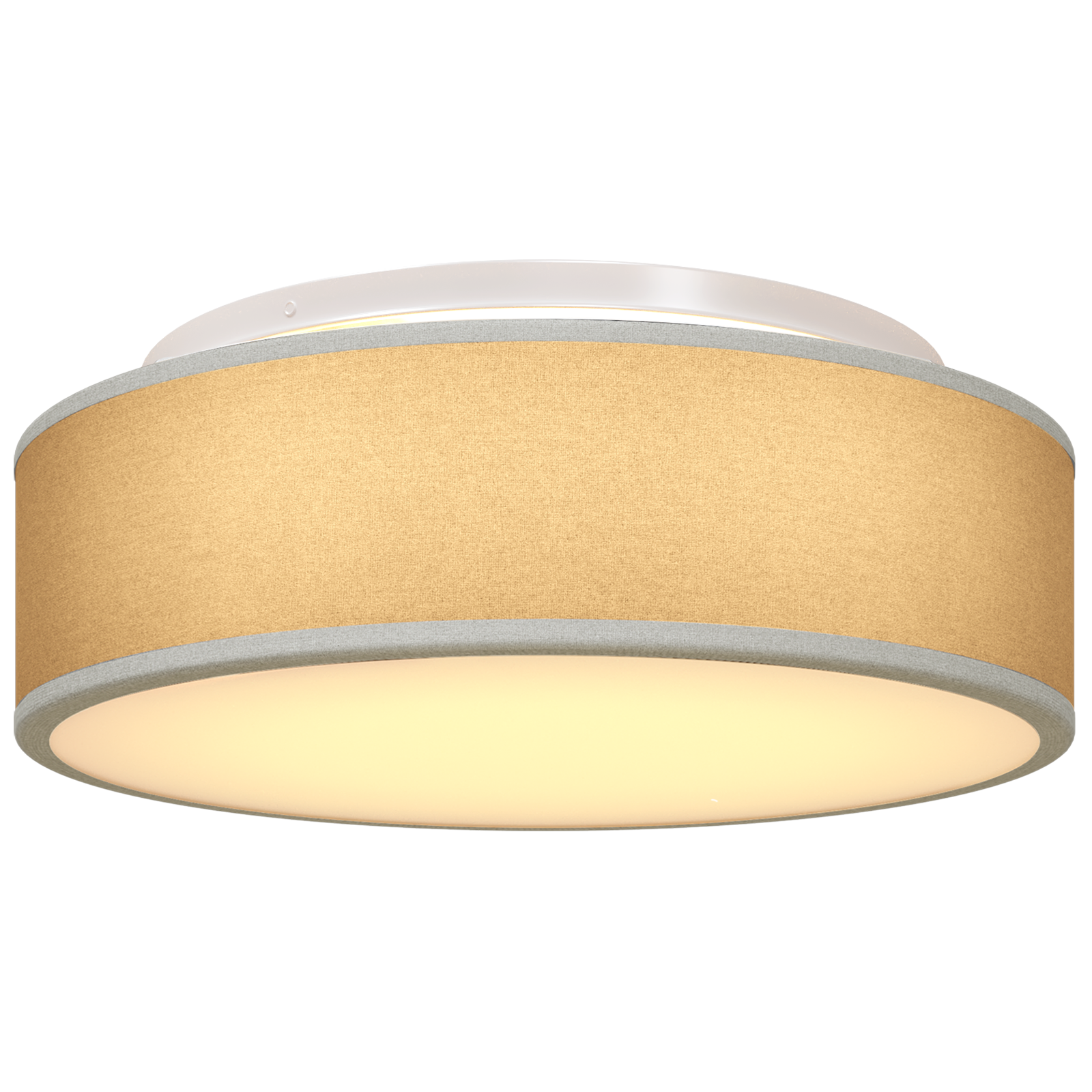 Ceiling Lights Flush Mount Grey Ø 38 cm Fabric E27 - Image 8