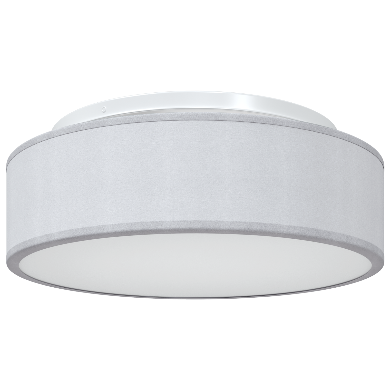 Ceiling Lights Flush Mount Grey Ø 38 cm Fabric E27 - Image 2
