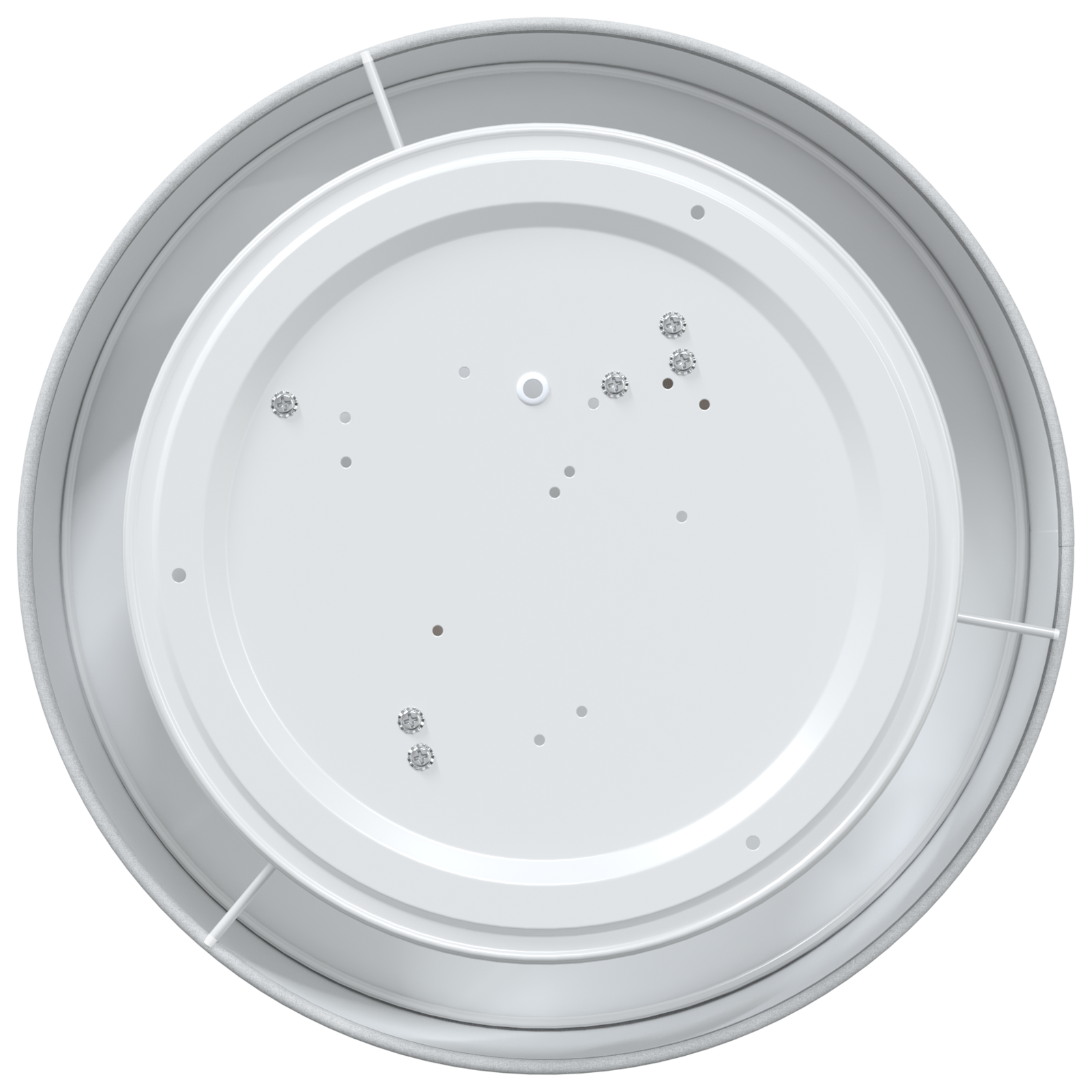 Ceiling Lights Flush Mount Grey Ø 38 cm Fabric E27 - Image 4