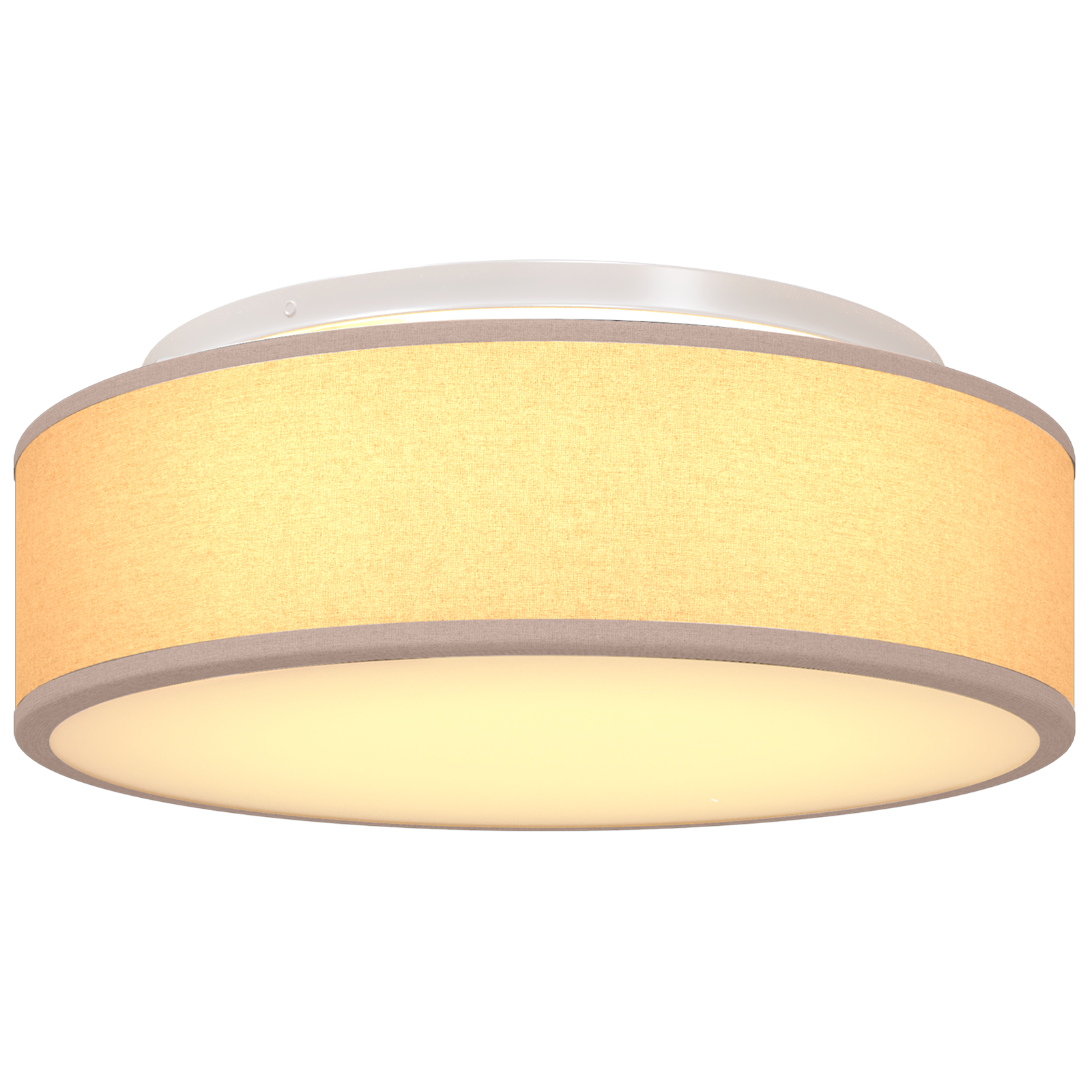 Ceiling Lights Flush Mount Taupe Ø 38 cm Fabric E27 - Image 8