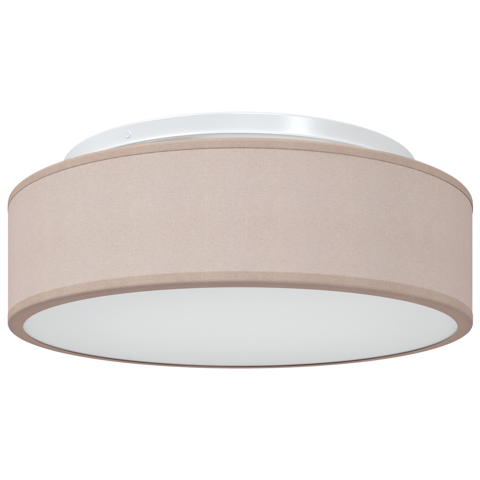 Ceiling Lights Flush Mount Taupe Ø 38 cm Fabric E27 - Image 2