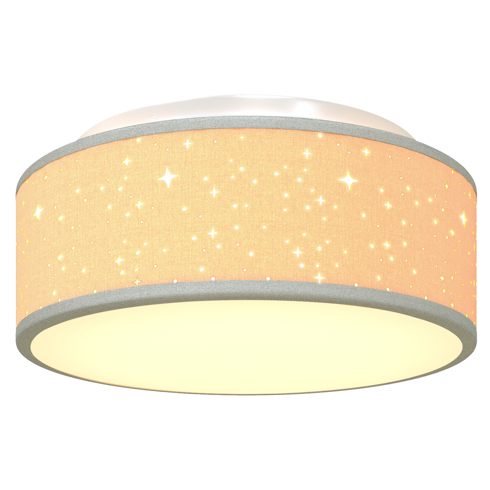 Ceiling Lights with Starry Lampshade Grey Ø 30 cm Fabric E27 - Image 8