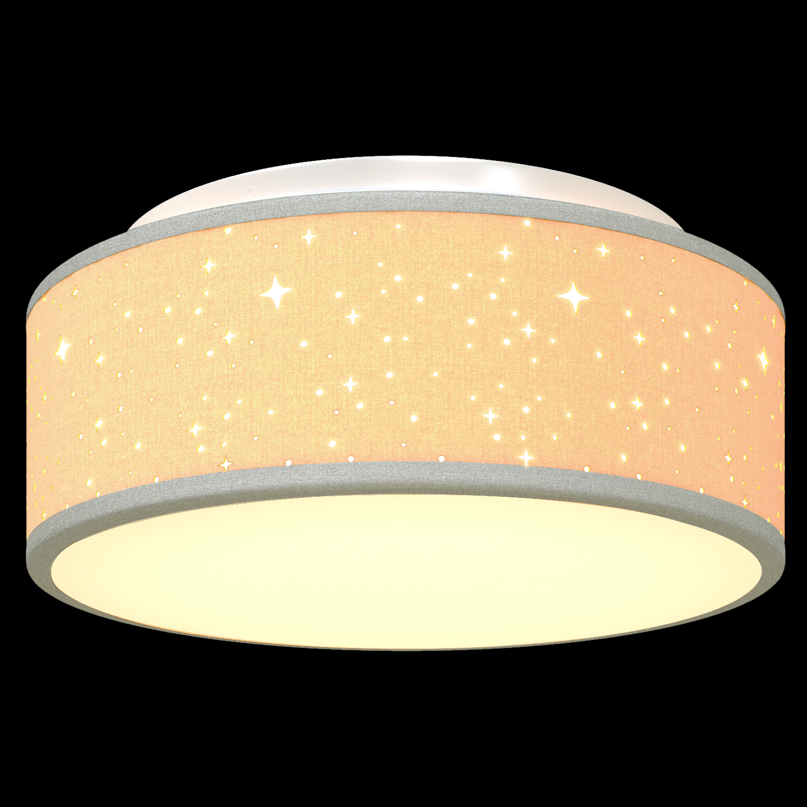 Ceiling Lights with Starry Lampshade Grey Ø 30 cm Fabric E27 - Image 9
