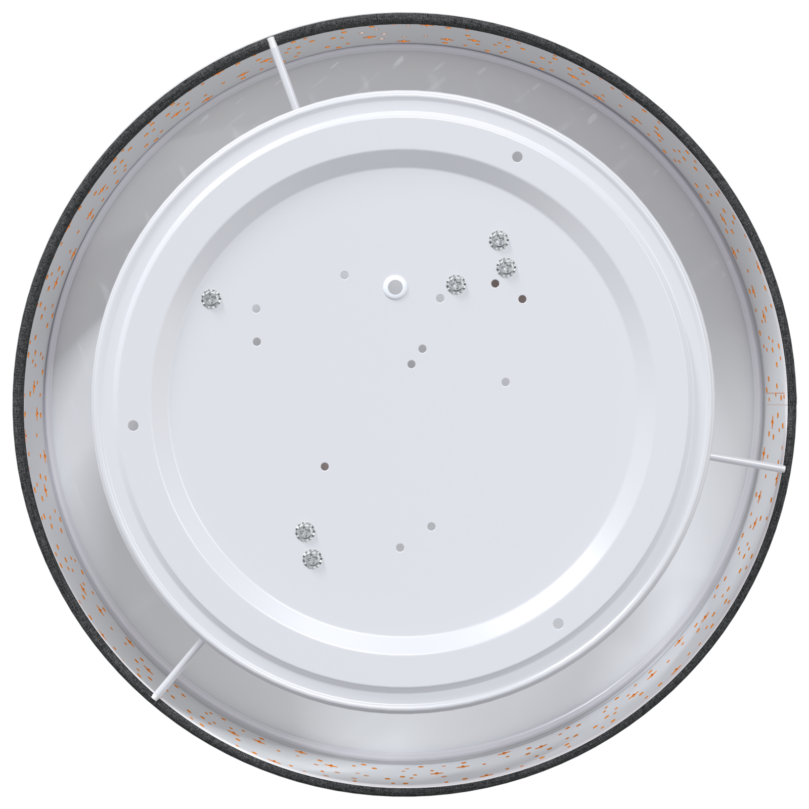 Ceiling Lights with Starry Lampshade Black Ø 38 cm Fabric E27 - Image 4