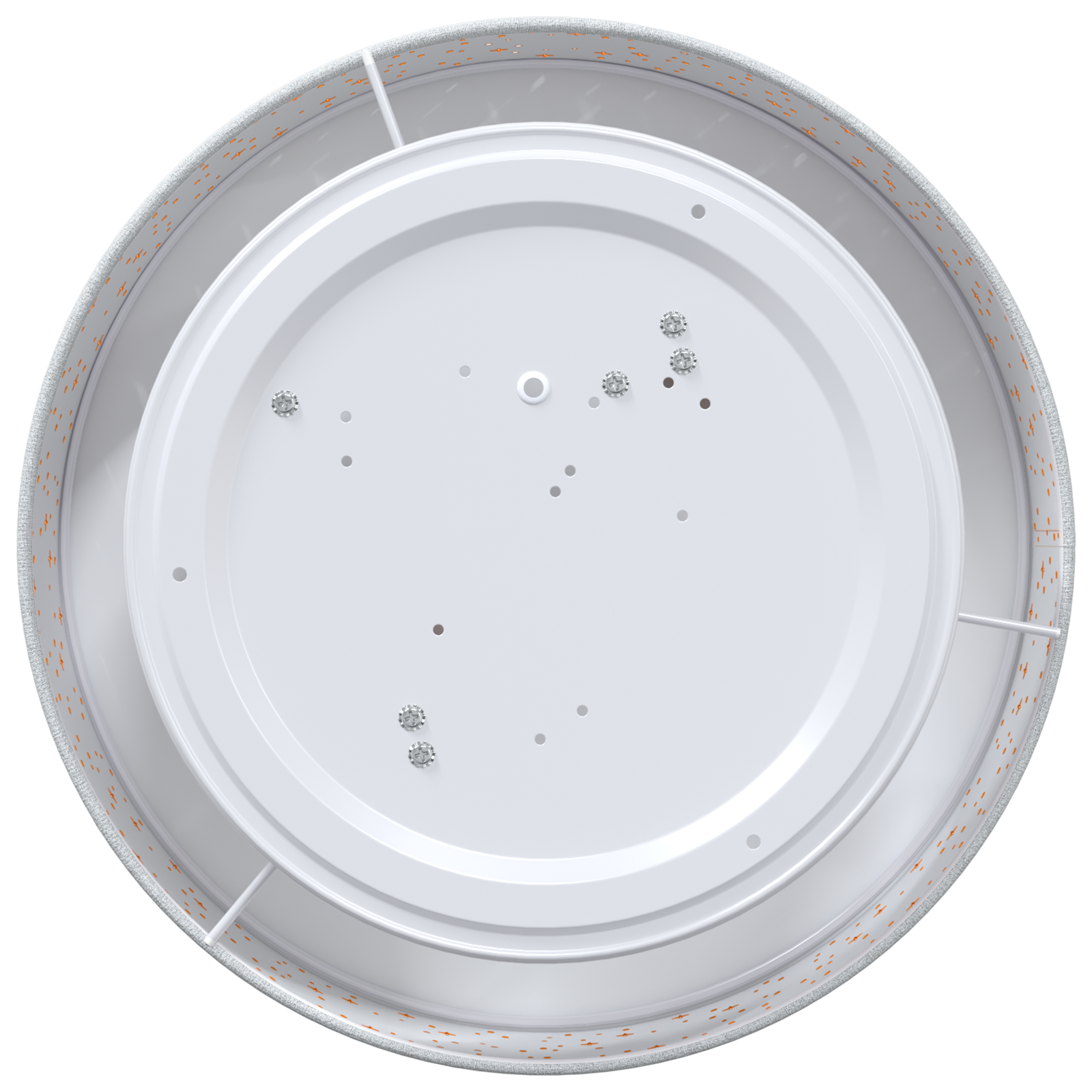 Ceiling Lights with Starry Lampshade Grey Ø 38 cm Fabric E27 - Image 4