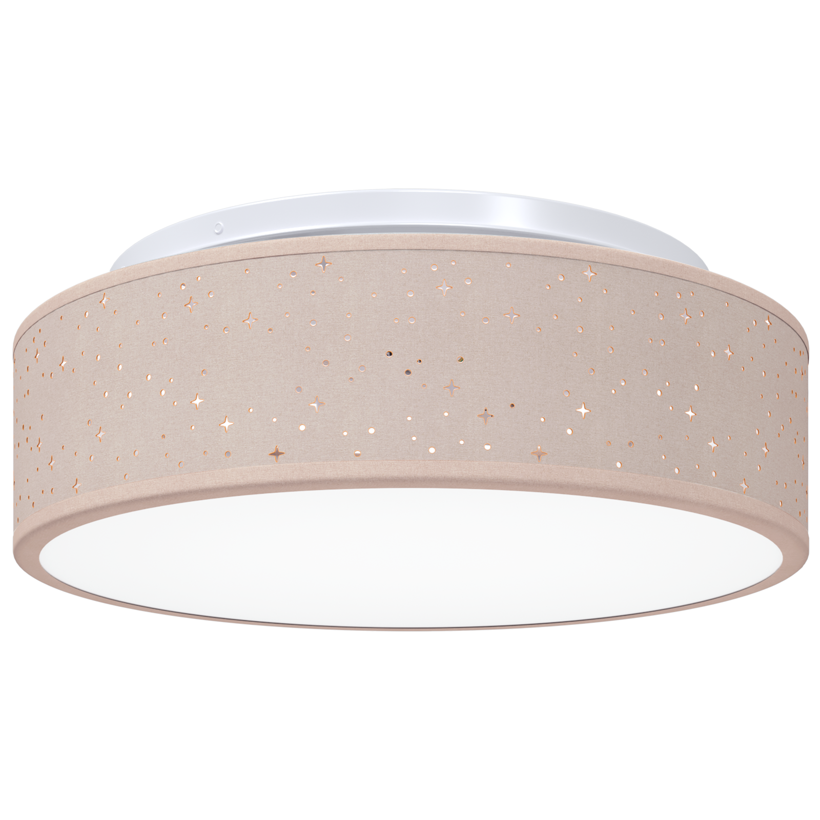 Ceiling Lights with Starry Lampshade Taupe Ø 38 cm Fabric E27 - Image 2