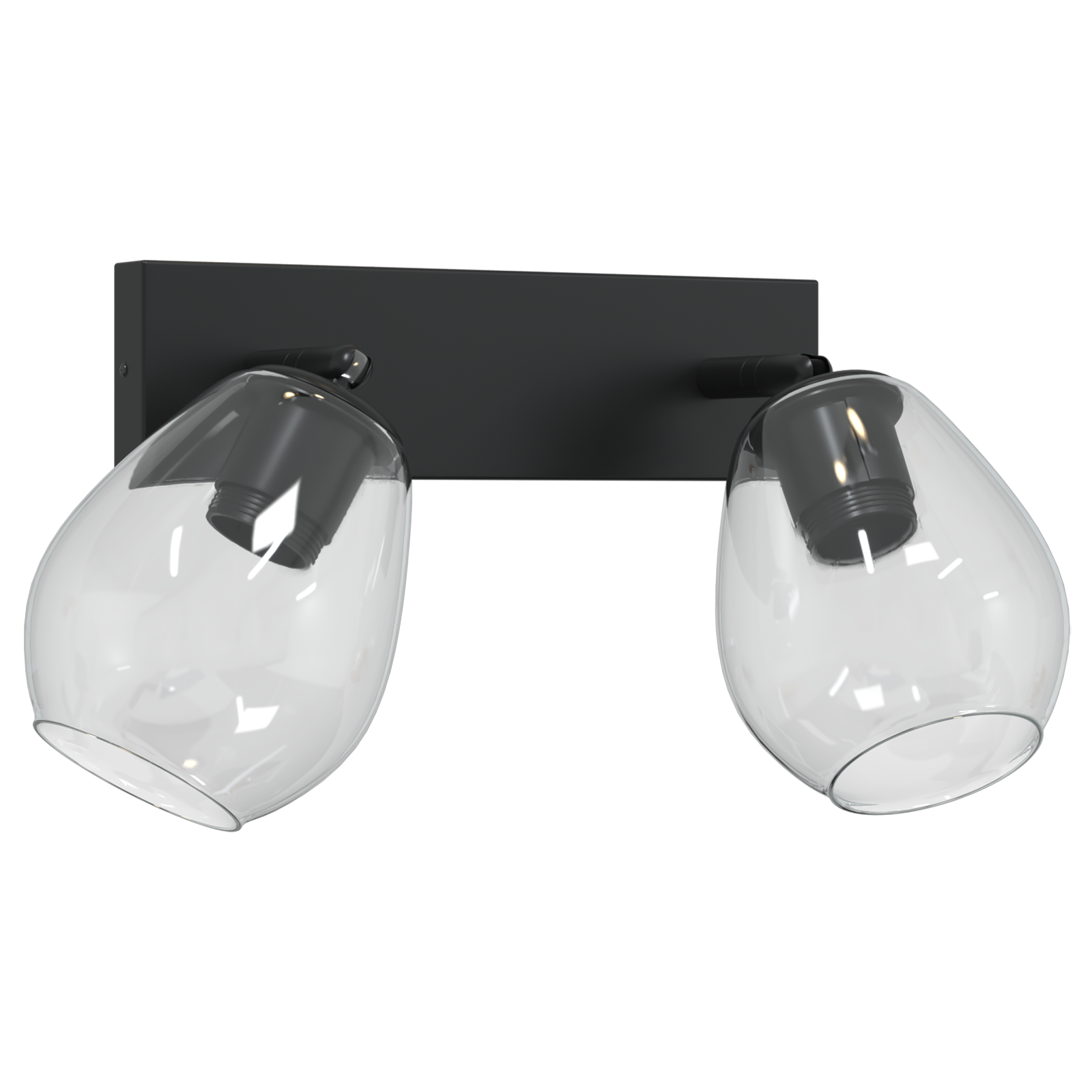 Ceiling Lights with Adjustable Glass Lampshade Anthracite E27 - Image 3