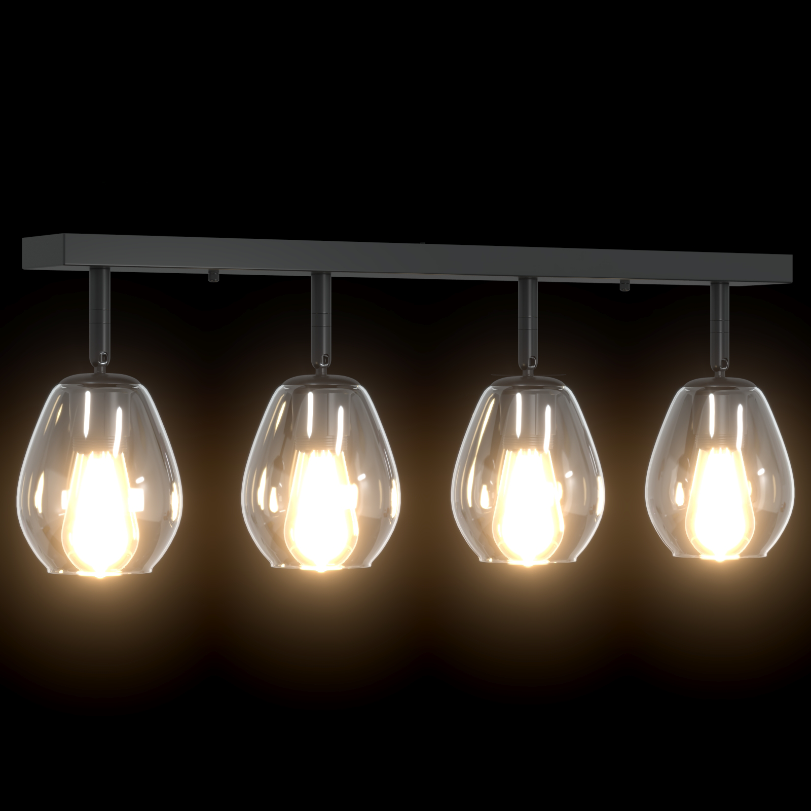 Ceiling Lights with Adjustable Glass Lampshade Anthracite E27 - Image 8