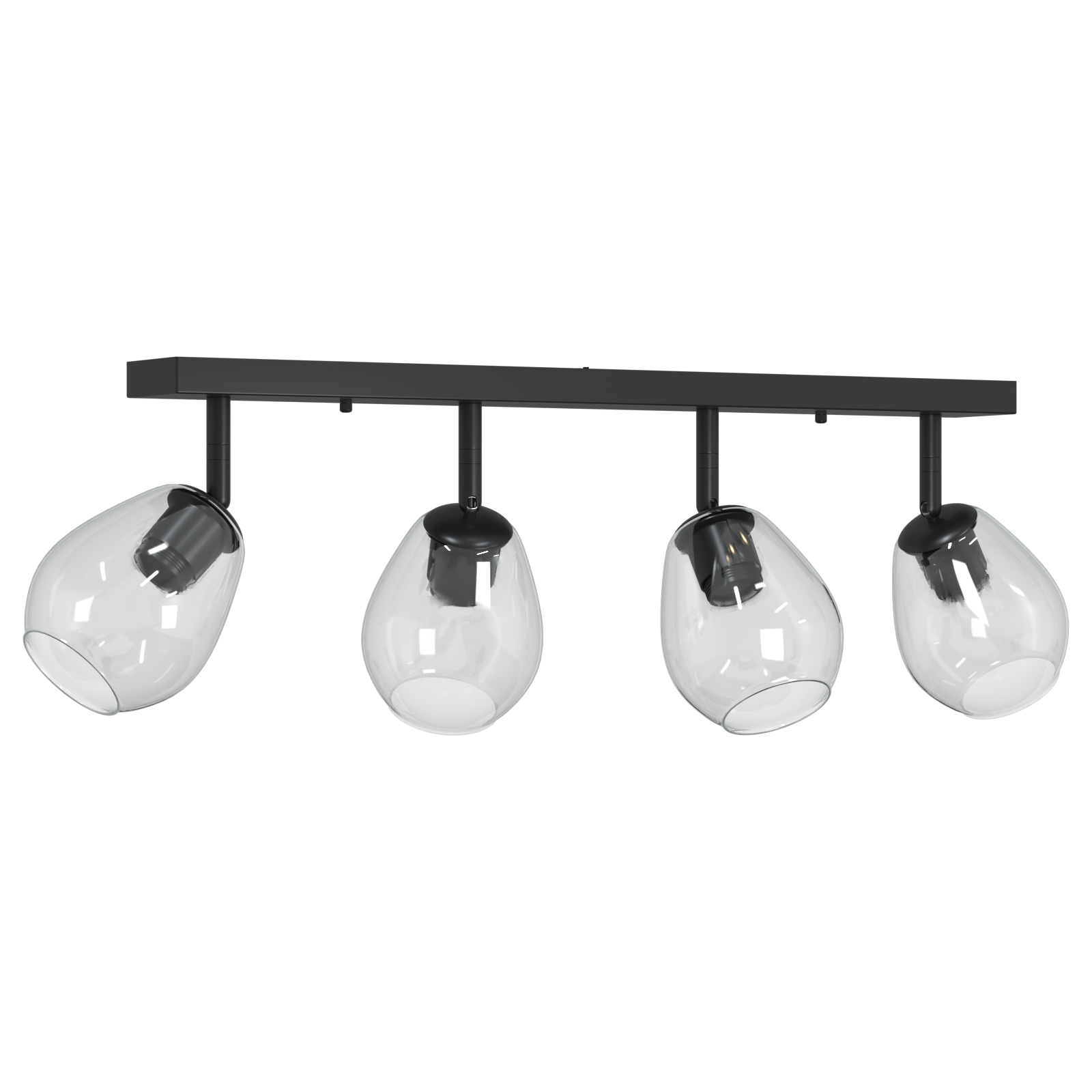 Ceiling Lights with Adjustable Glass Lampshade Anthracite E27 - Image 2