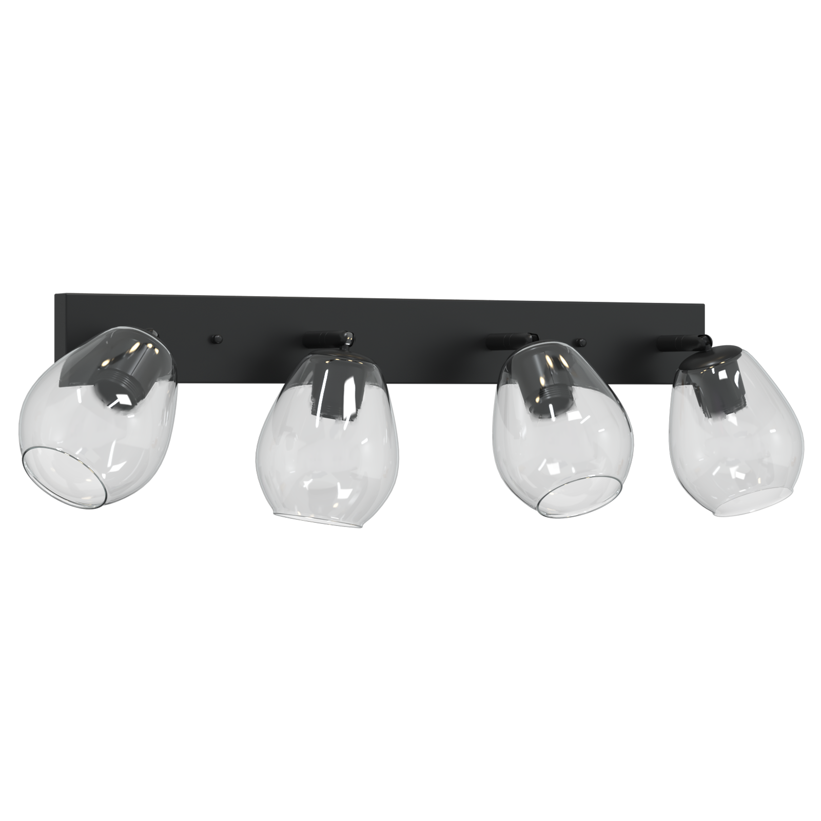 Ceiling Lights with Adjustable Glass Lampshade Anthracite E27 - Image 3