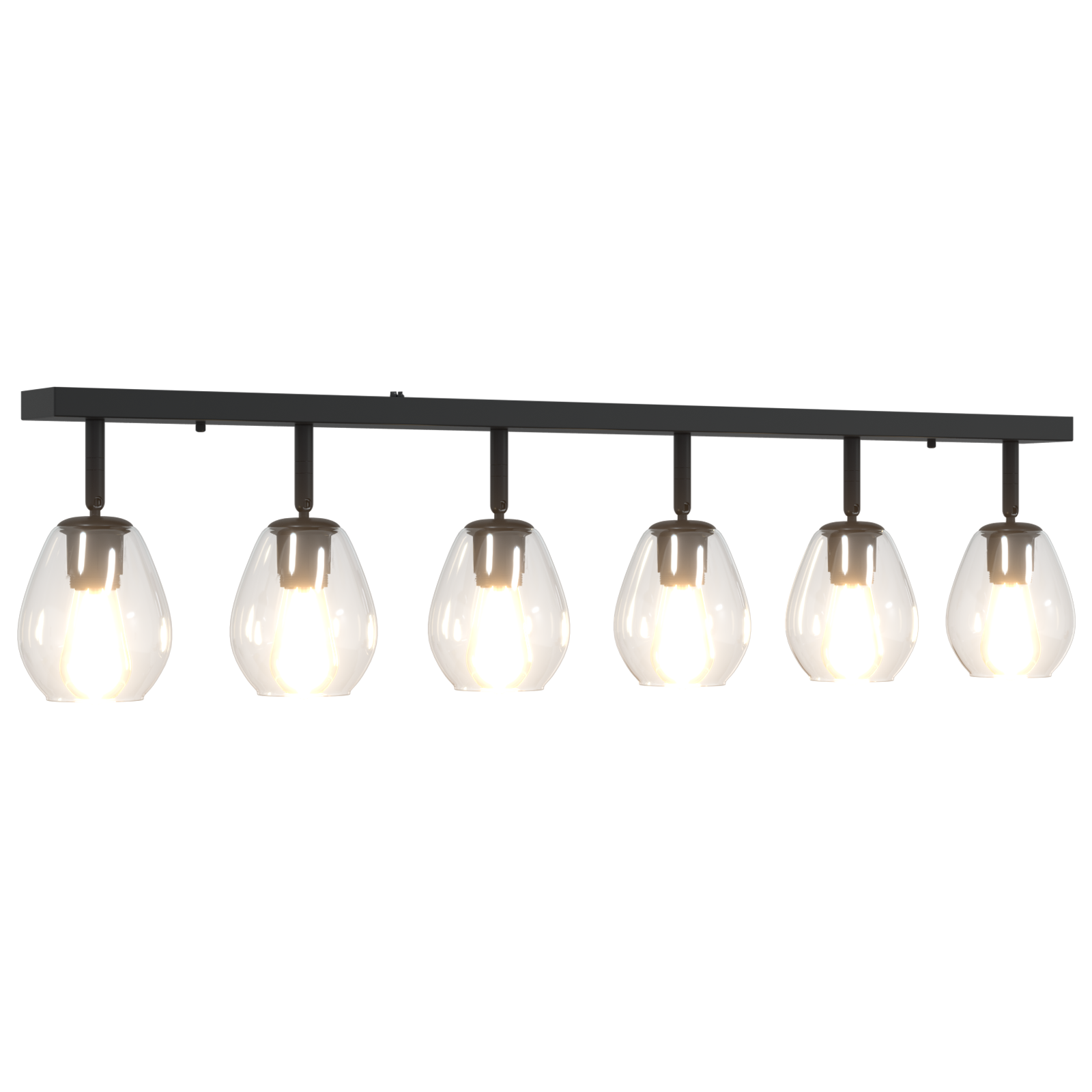 Ceiling Lights with Adjustable Glass Lampshade in Anthracite E27 - Image 9