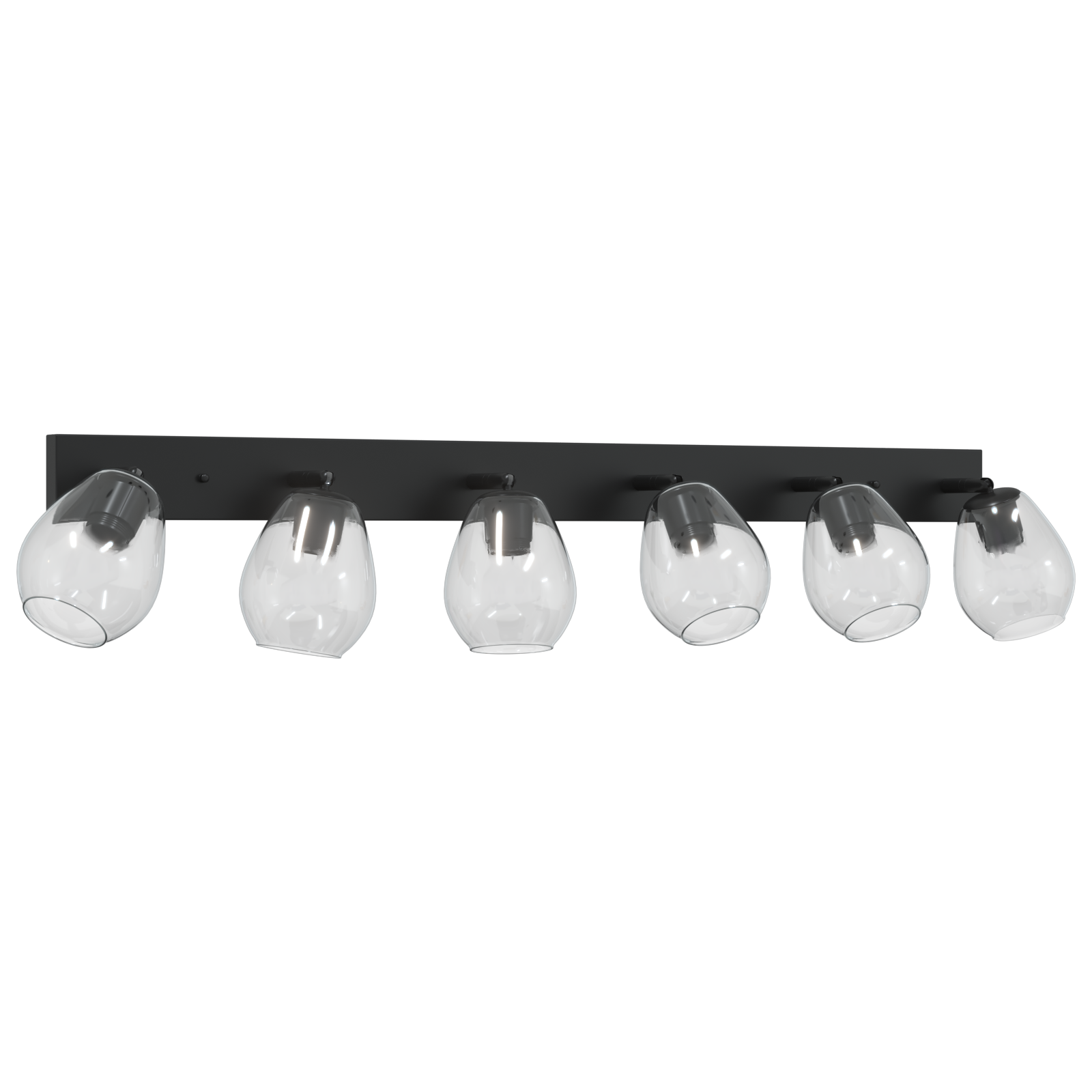 Ceiling Lights with Adjustable Glass Lampshade in Anthracite E27 - Image 3