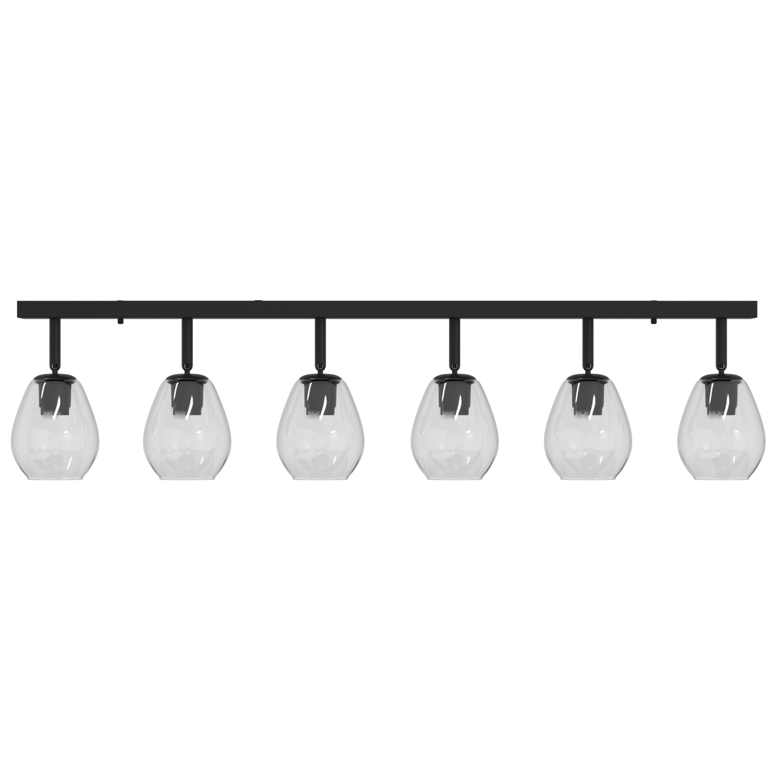 Ceiling Lights with Adjustable Glass Lampshade in Anthracite E27 - Image 4