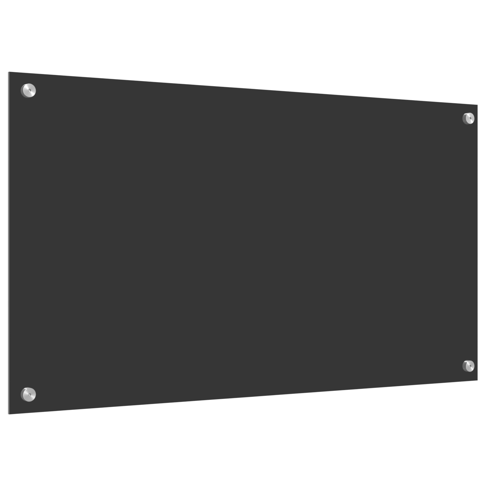 Dark Grey Kitchen Backsplash - 90x50x0.6 cm Tempered Glass - Image 2