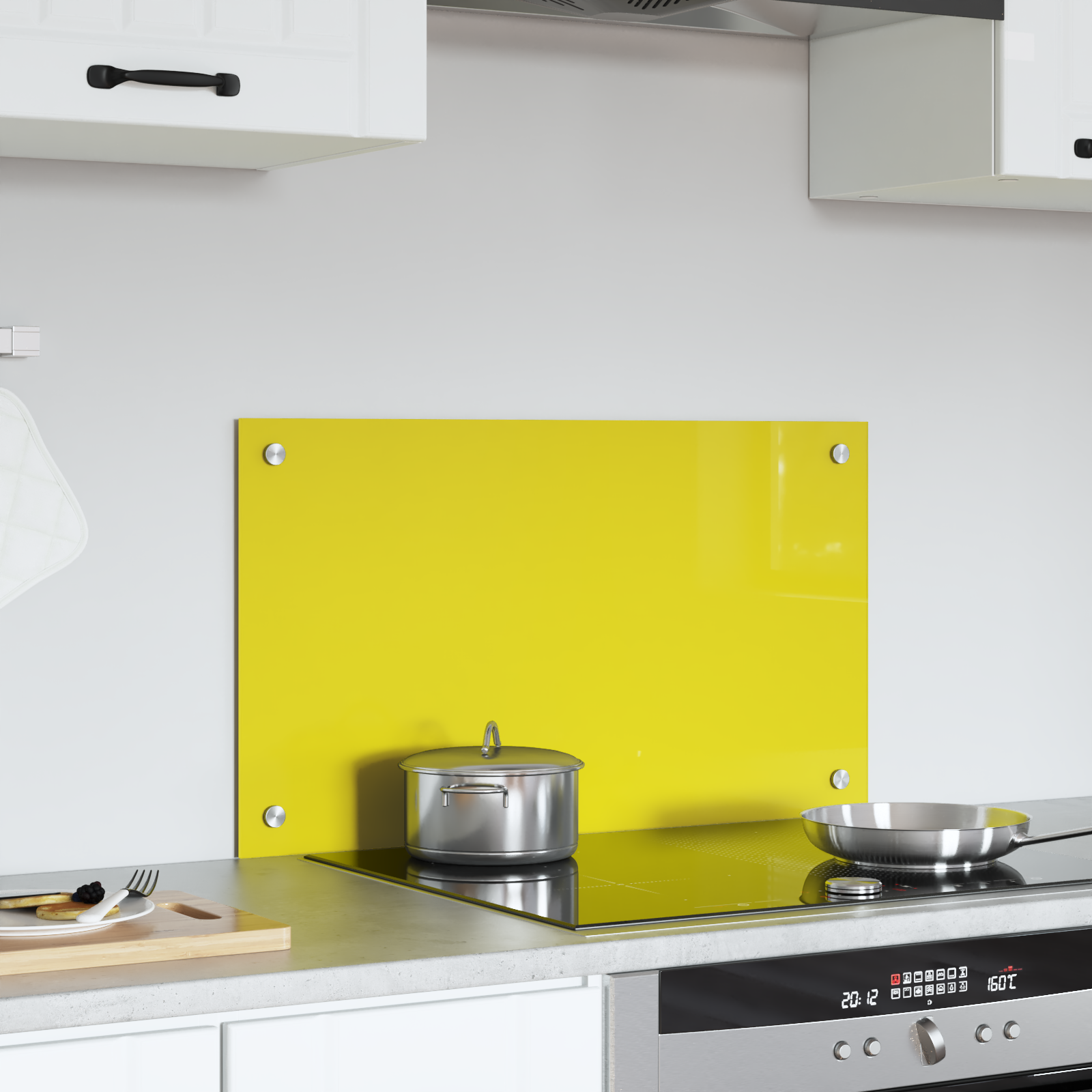 Kitchen Backsplash Yellow 70x40x0.6 cm Tempered Glass - Image 3