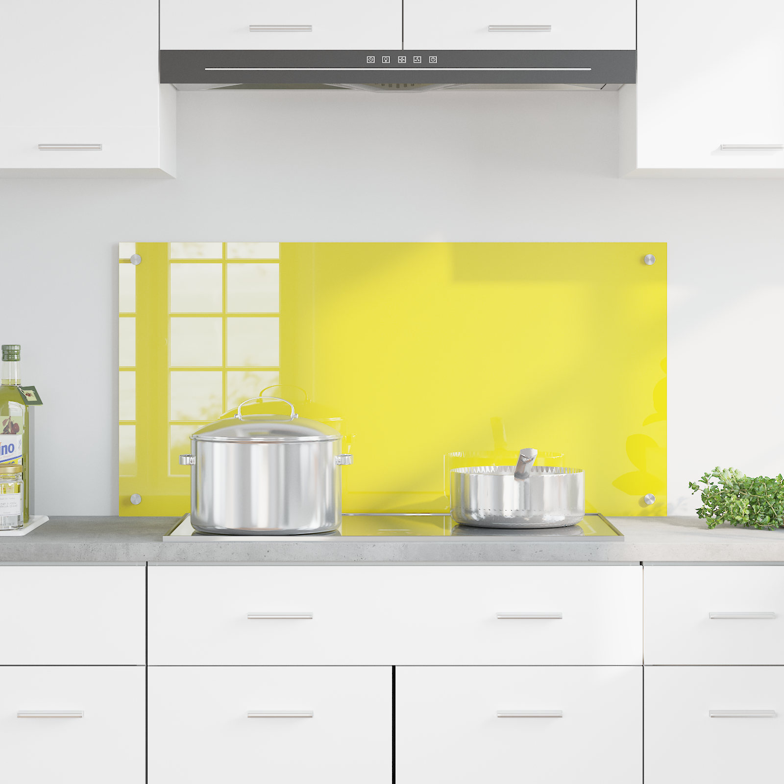 Kitchen Backsplash Yellow Tempered glass 100 x 50 x 0.6 cm - Image 3