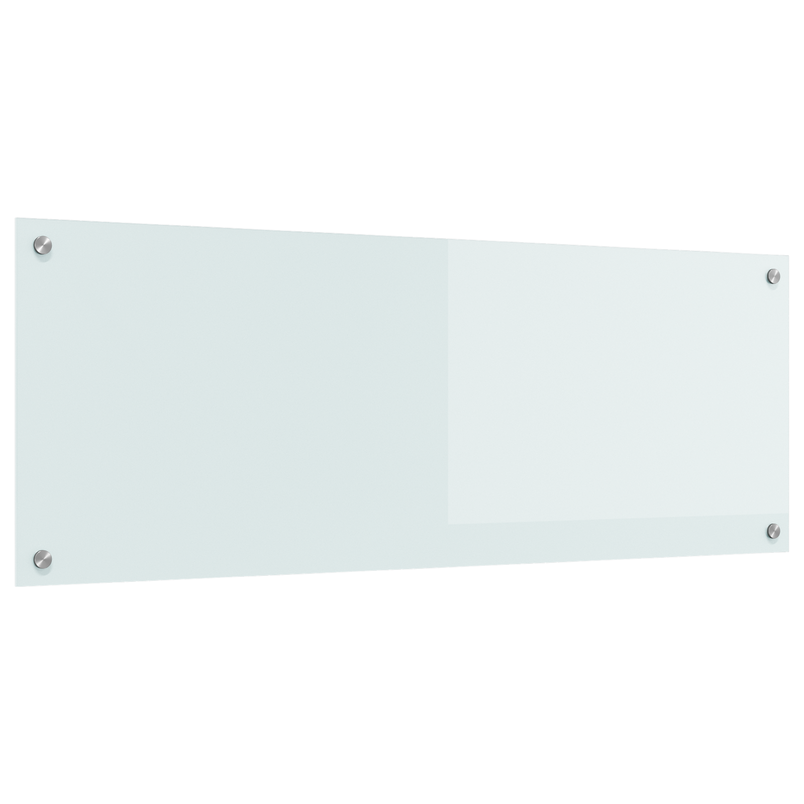 Køkken Backsplash Hvid 110x40x0,6 cm Tempereret Glas 4 image product%2F42001286%2FP Image 42001286 WBG Angle Main 01