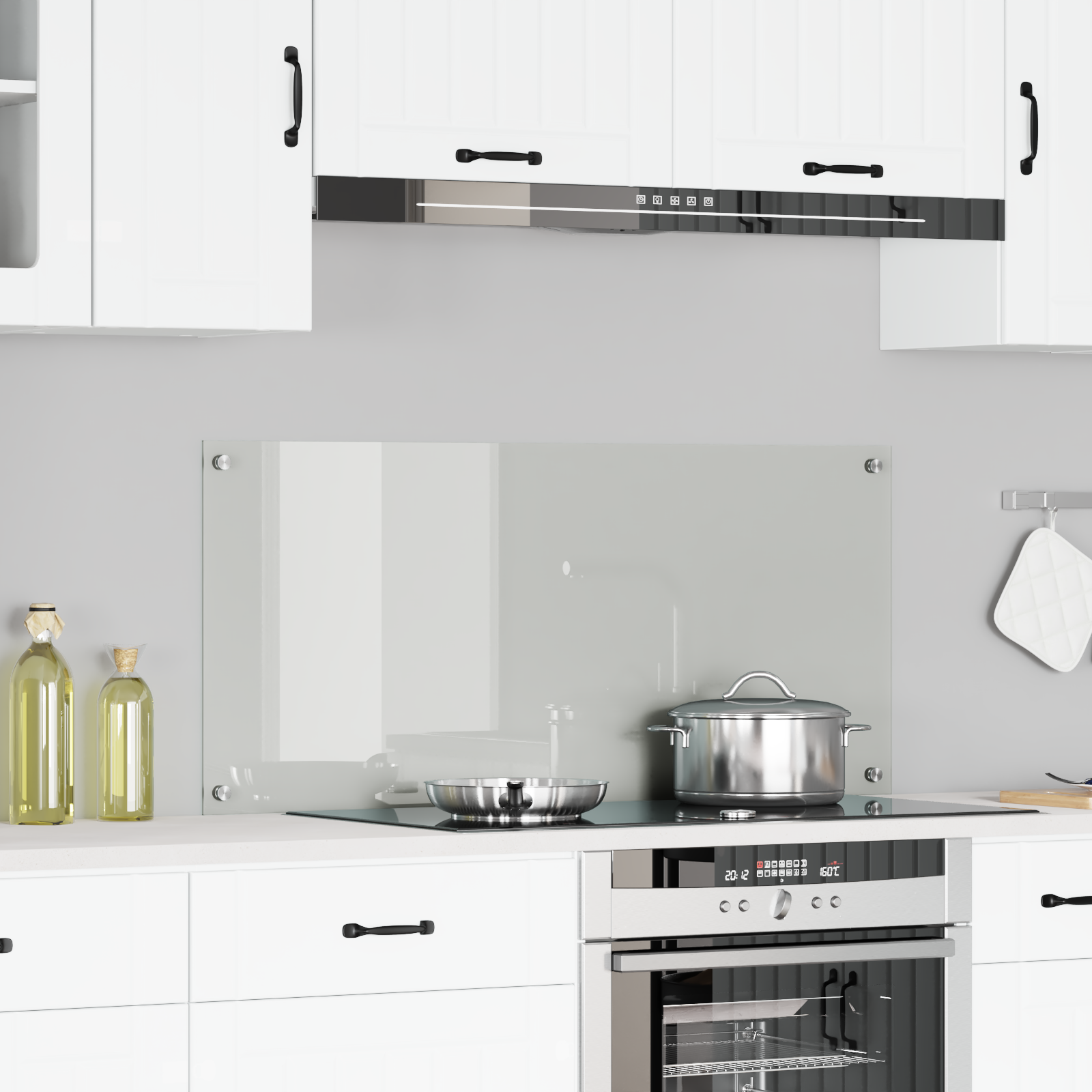 Keuken Achterwand Transparant 110x50x0,6 cm Gelaagd Glas