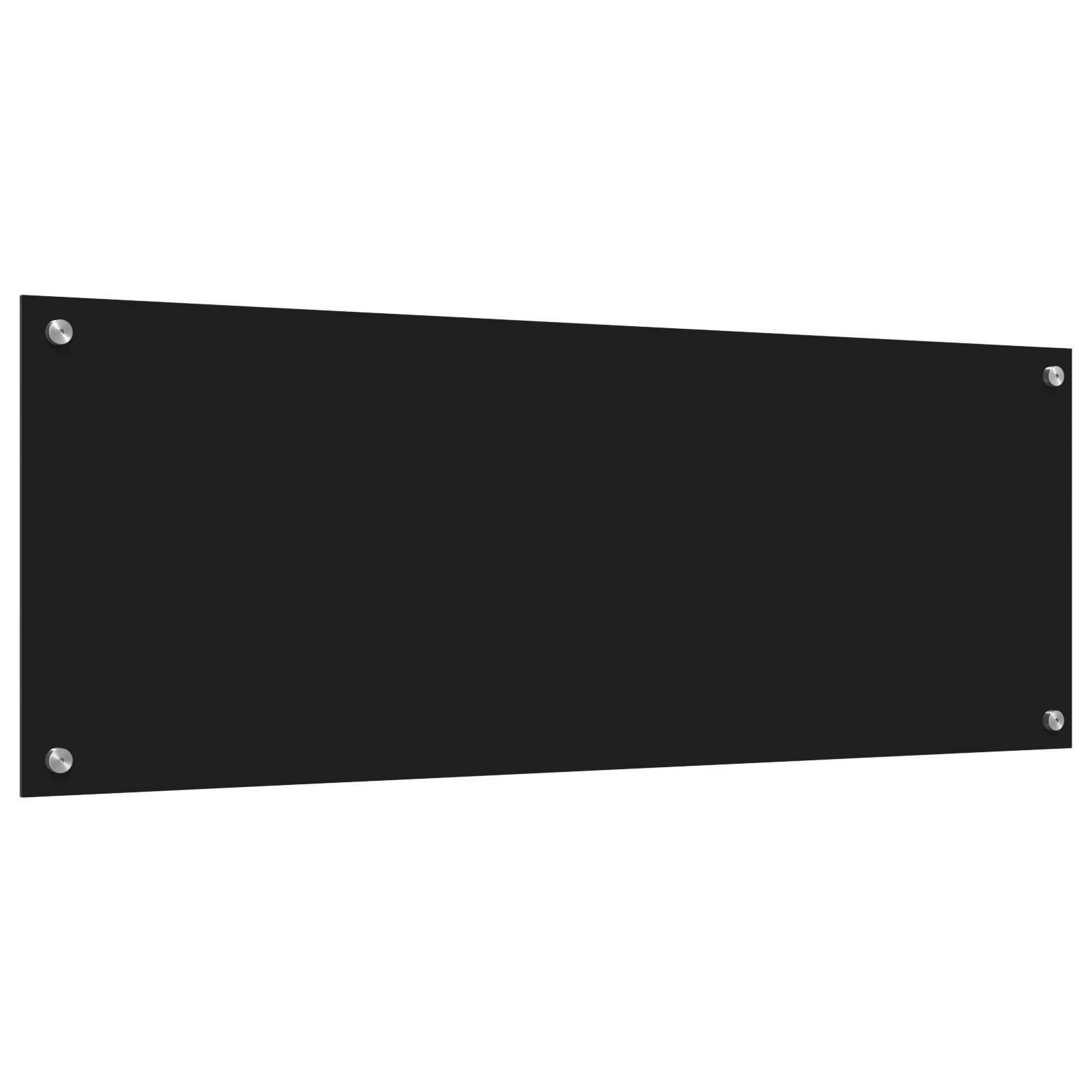 Black Kitchen Backsplash - 110x40x0.6 cm Tempered Glass - Image 2