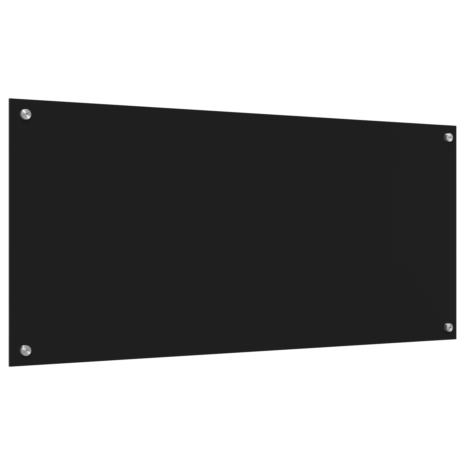 Kitchen Backsplash Black 110x50x0.6 cm Tempered Glass - Image 2