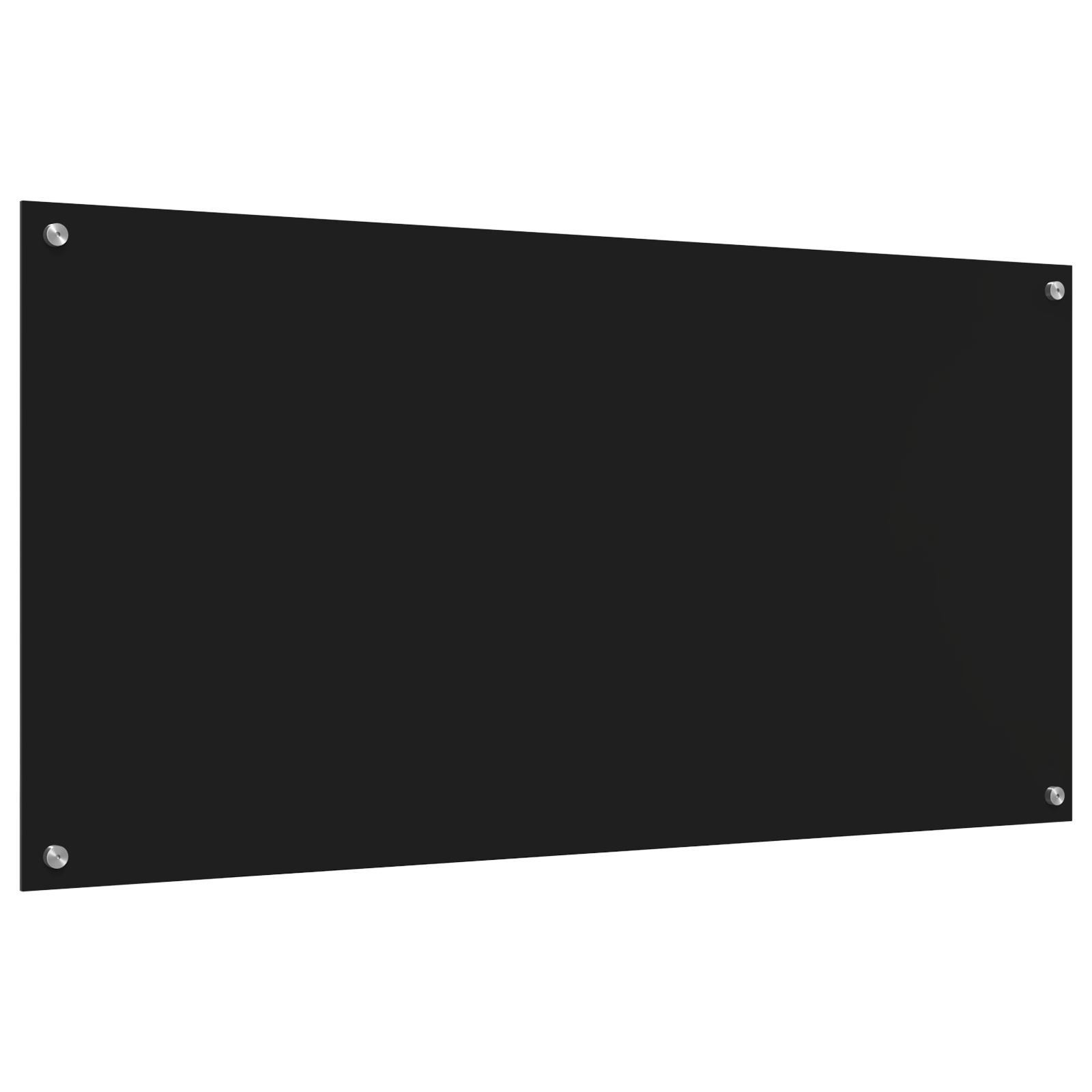 Thumbnail - vidaXL Küchenrückwand Schwarz 120x60x0,6 cm Hartglas