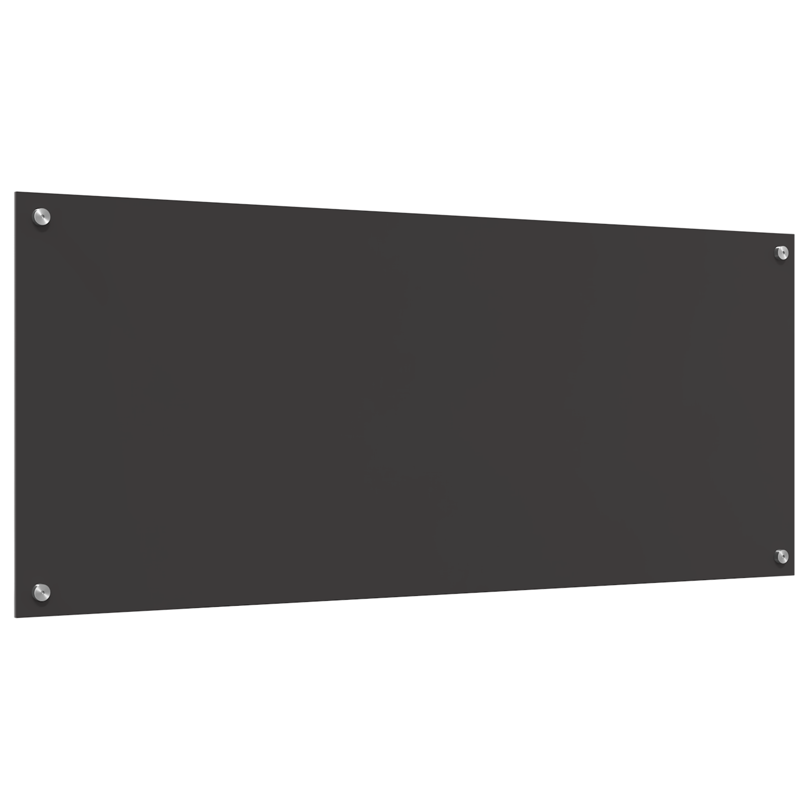 Dark Grey Kitchen Backsplash - 120x50x0.6 cm Tempered Glass - Image 2