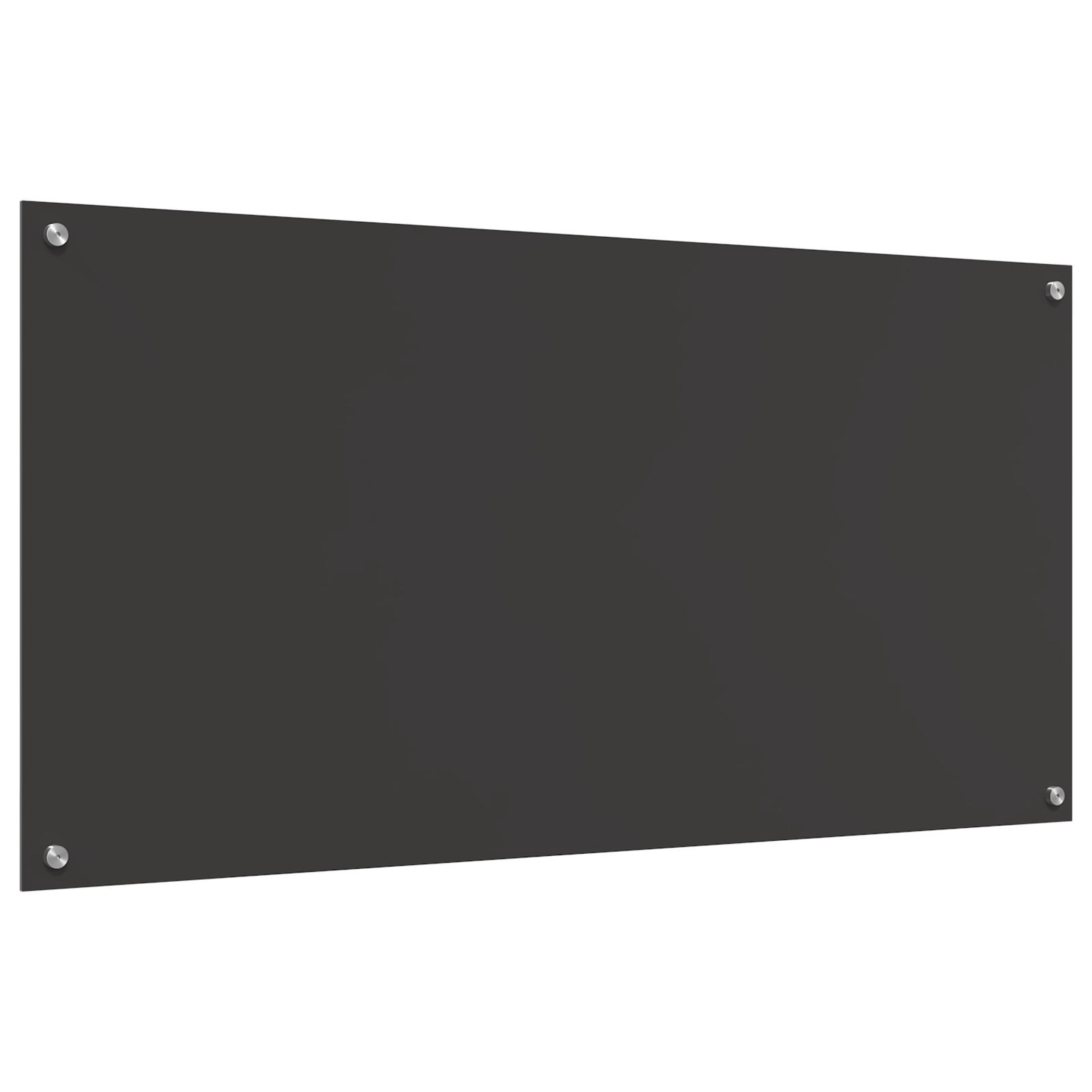 Dark Grey Kitchen Backsplash - 120x60x0.6 cm Tempered Glass - Image 2