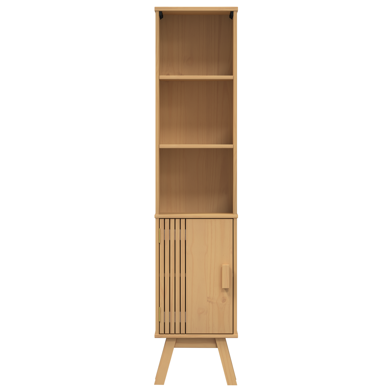 Bathroom Cabinet Brown 35x30x159 cm Solid Pine wood - Image 6