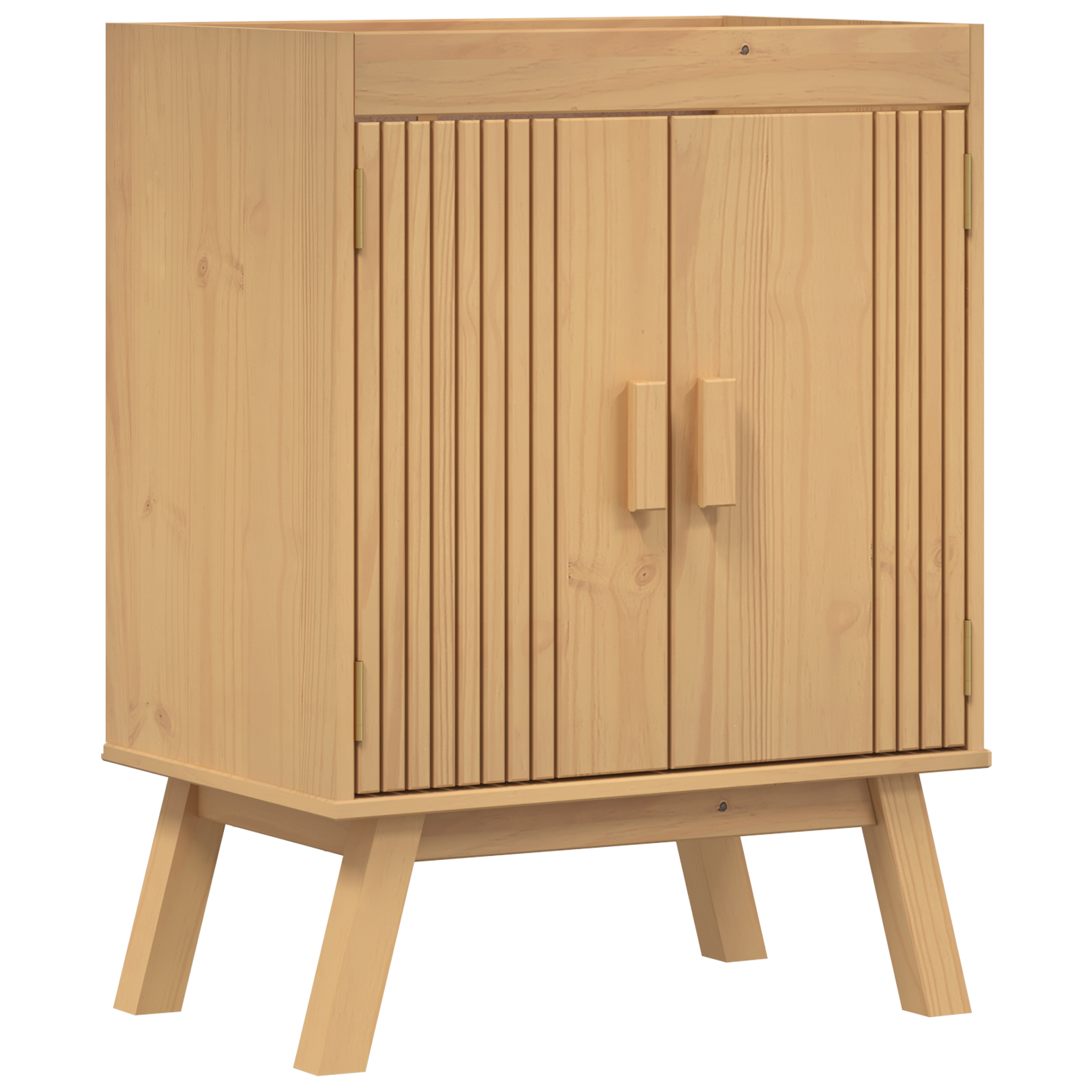Sink Base Cabinet 114x43x73,5 cm Solid Wood Pine - Image 2