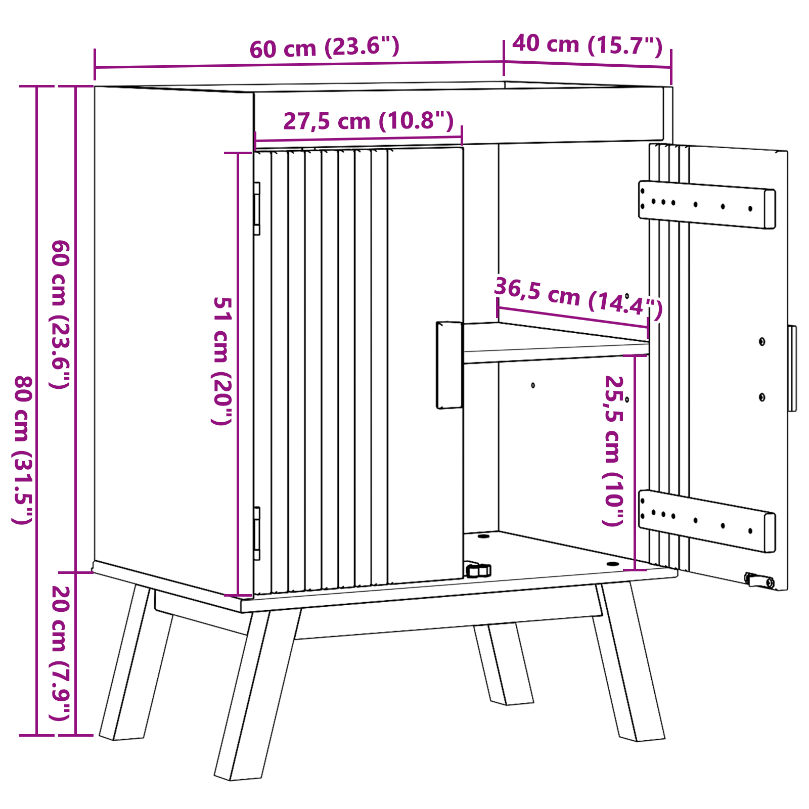 Sink Base Cabinet 114x43x73,5 cm Solid Wood Pine - Image 11
