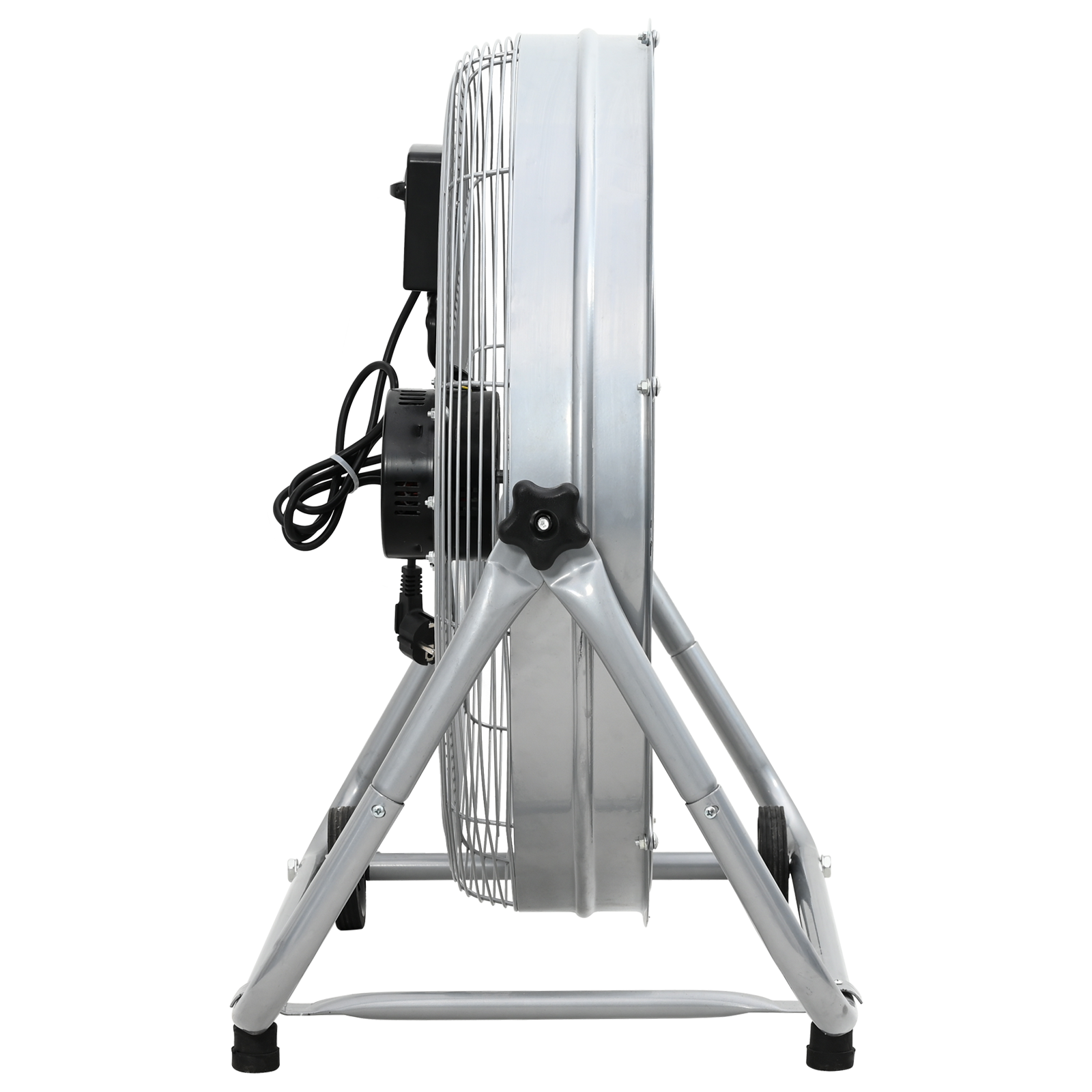 Thumbnail - vidaXL Trommelventilator mit Rollen 3 Gänge Silbern Φ64 cm