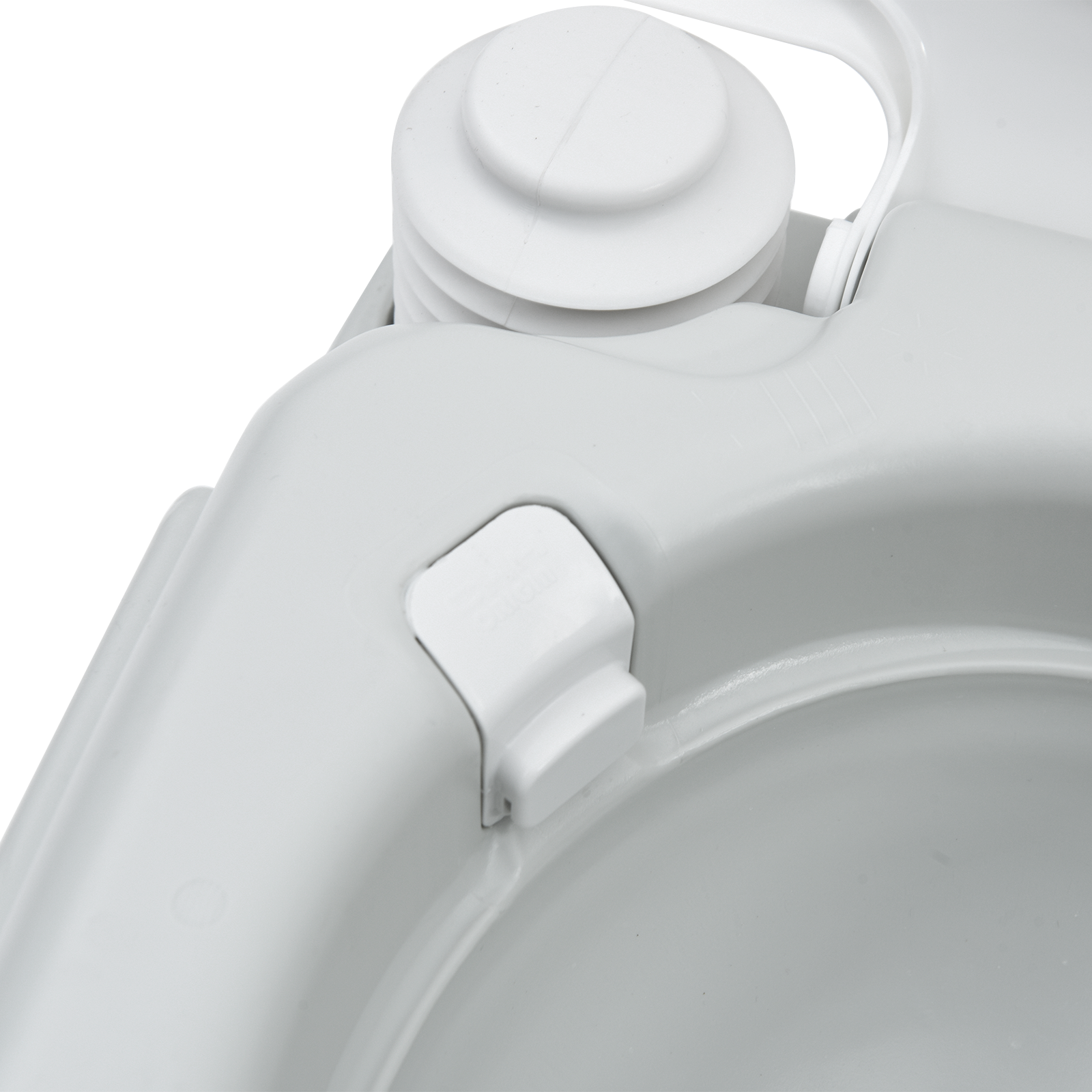 Portable Toilet in Grey & White Plastic, 10 Liters - Image 8