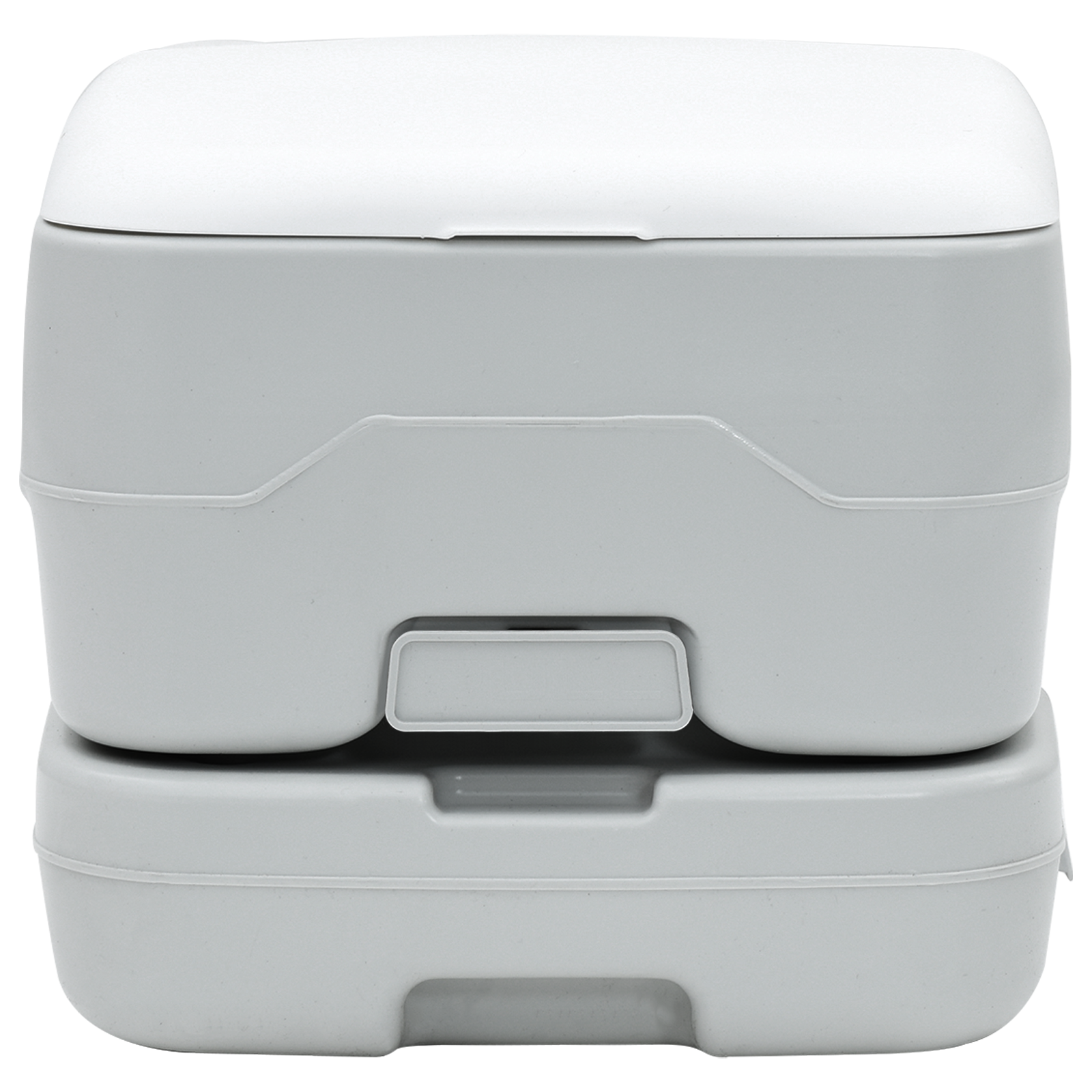 Portable Toilet in Grey & White Plastic, 10 Liters - Image 3