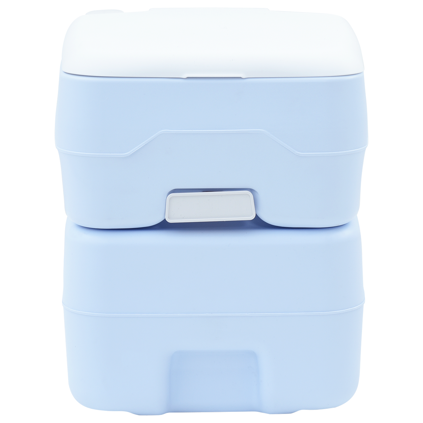 Portable Toilet Light Blue & White Plastic 20L - Image 4