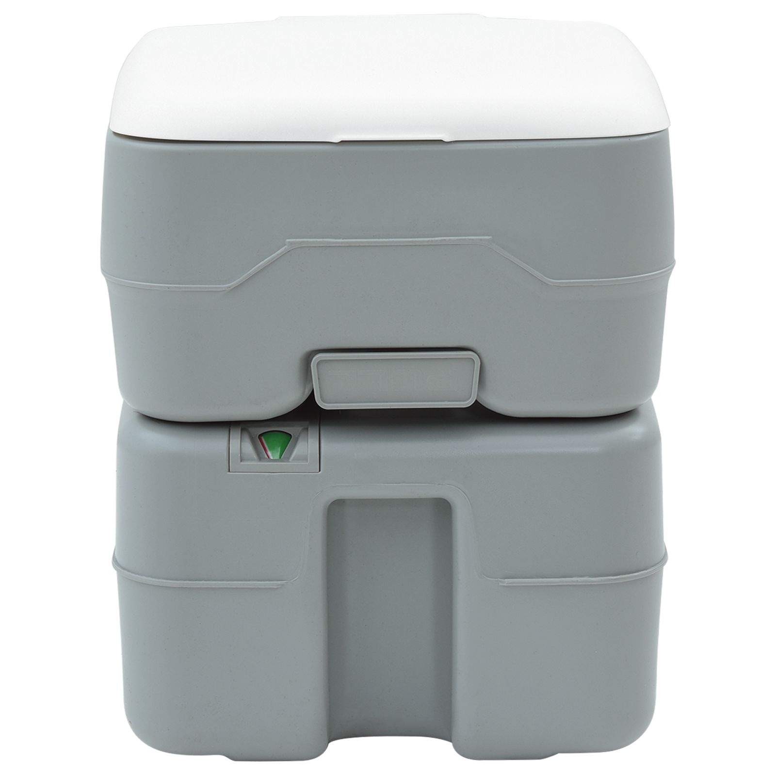 Camping Toilet grey body+white lid - Image 4