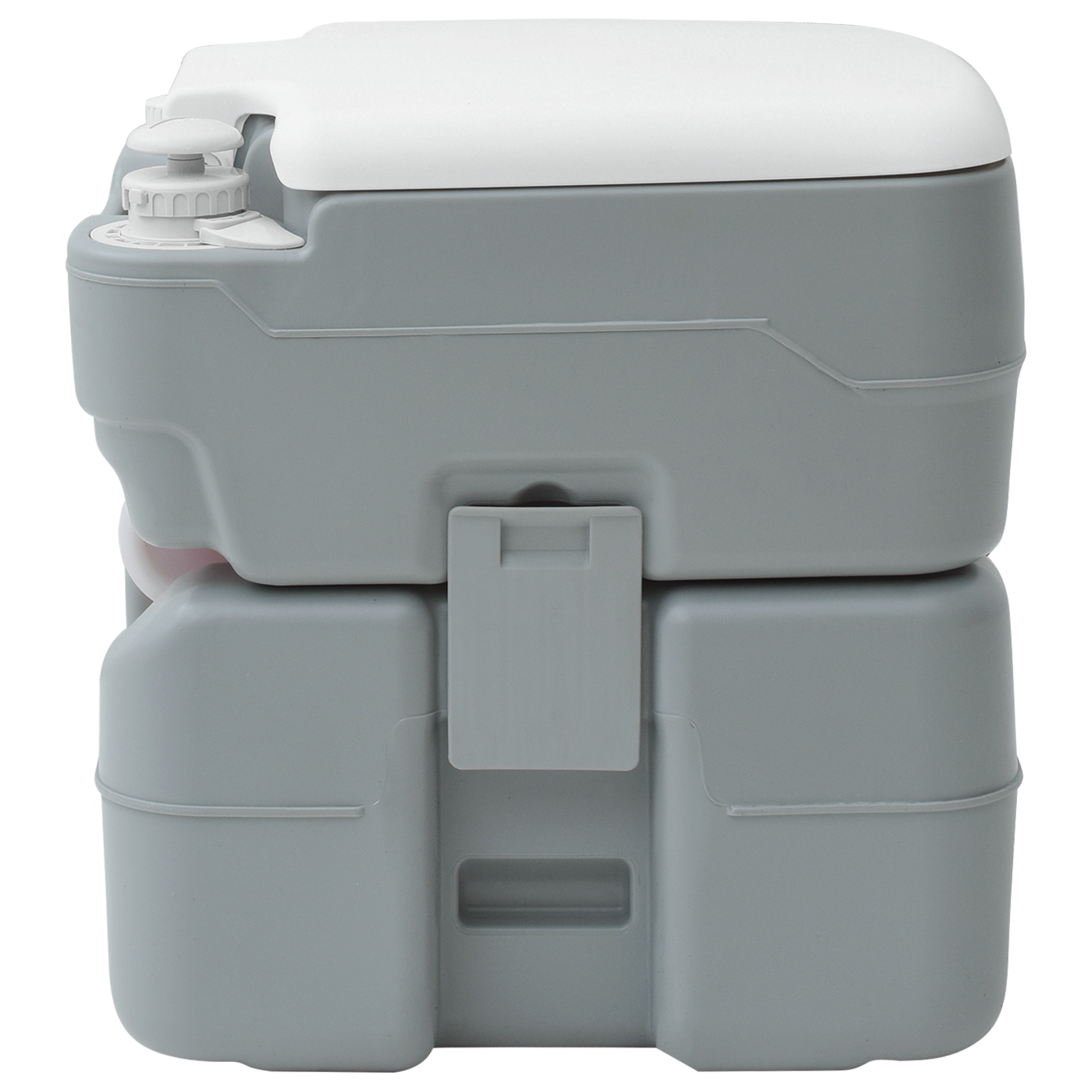 Camping Toilet grey body+white lid - Image 5