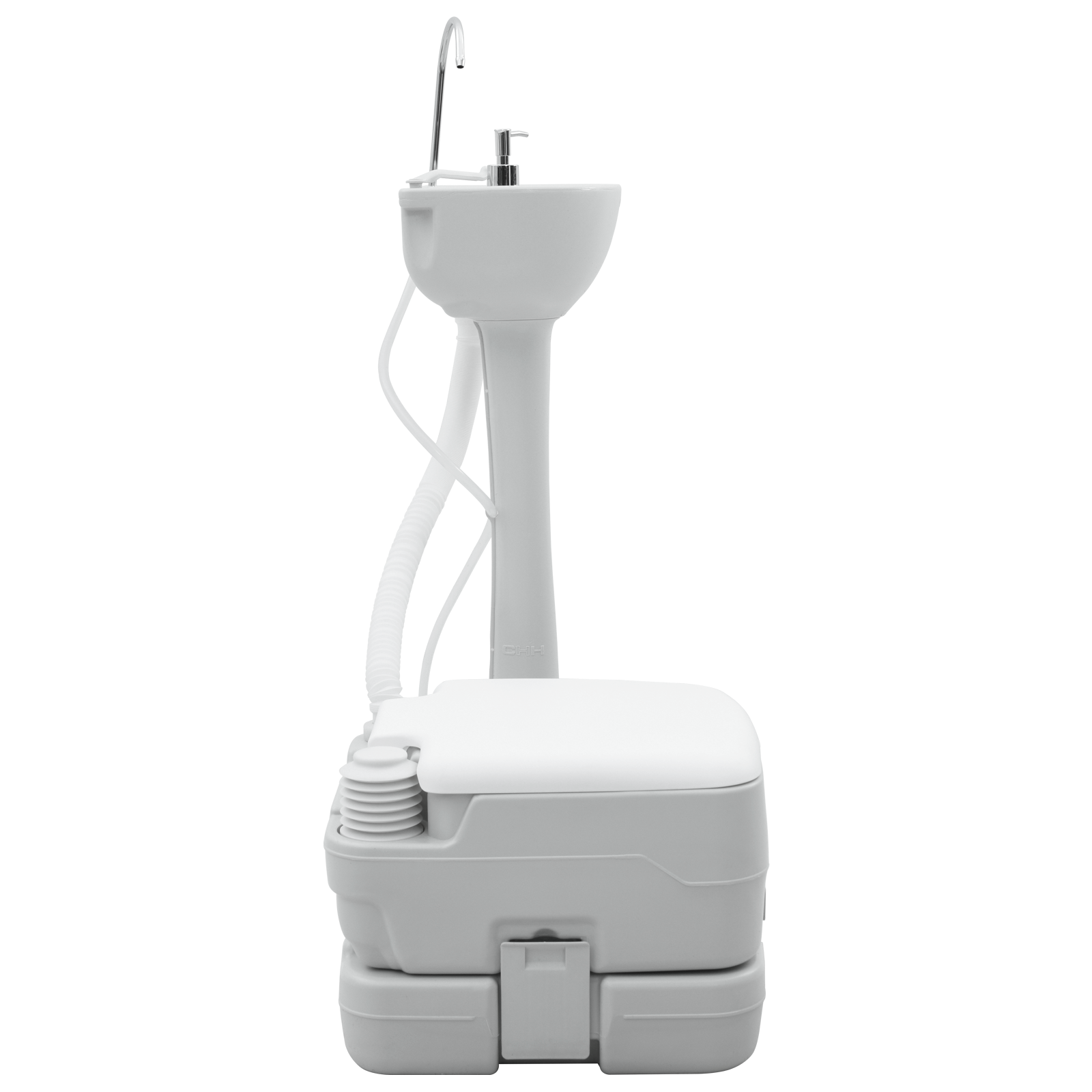 Camping Toilet Grey Body + White Lid + Cool Grey NA NA NA - Image 4