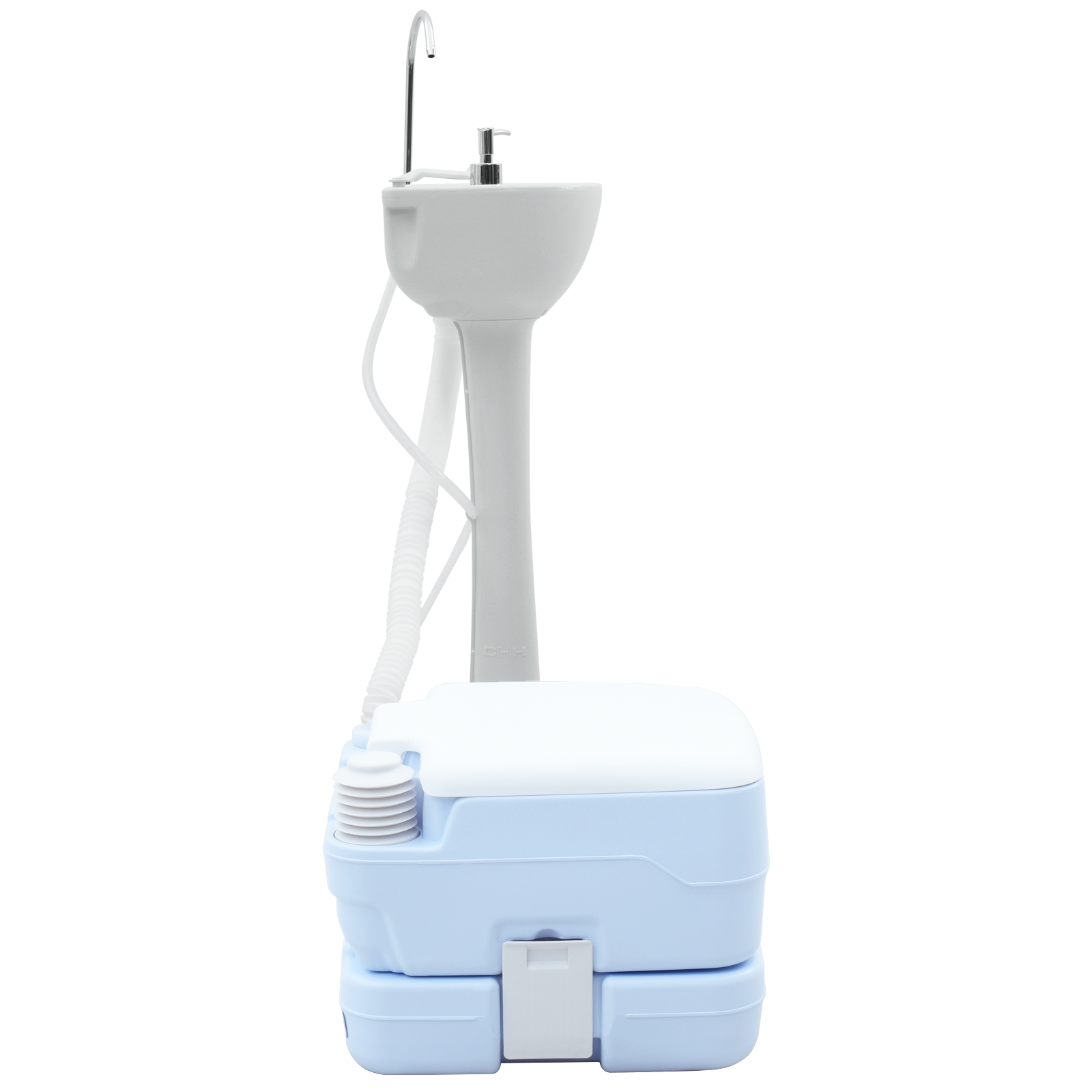 Camping toilet light blue body + white lid colour Not Applicable - Image 4